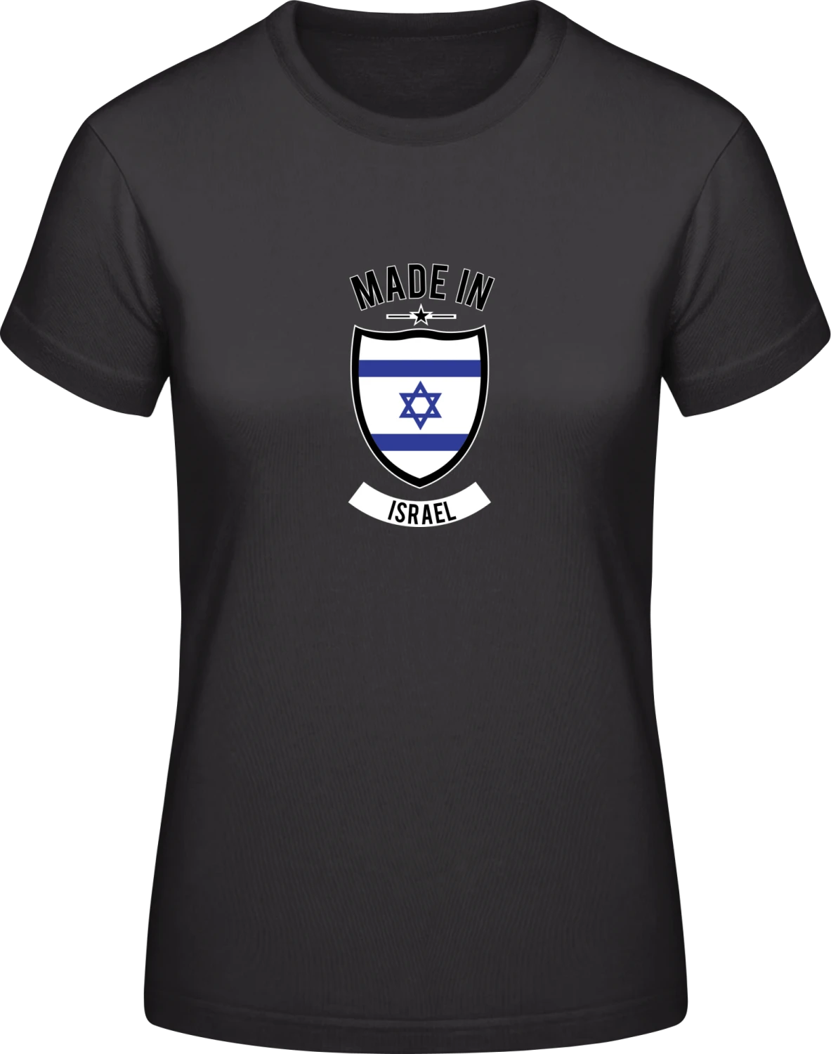 Made in Israel - Black #E190 women T-Shirt - Front