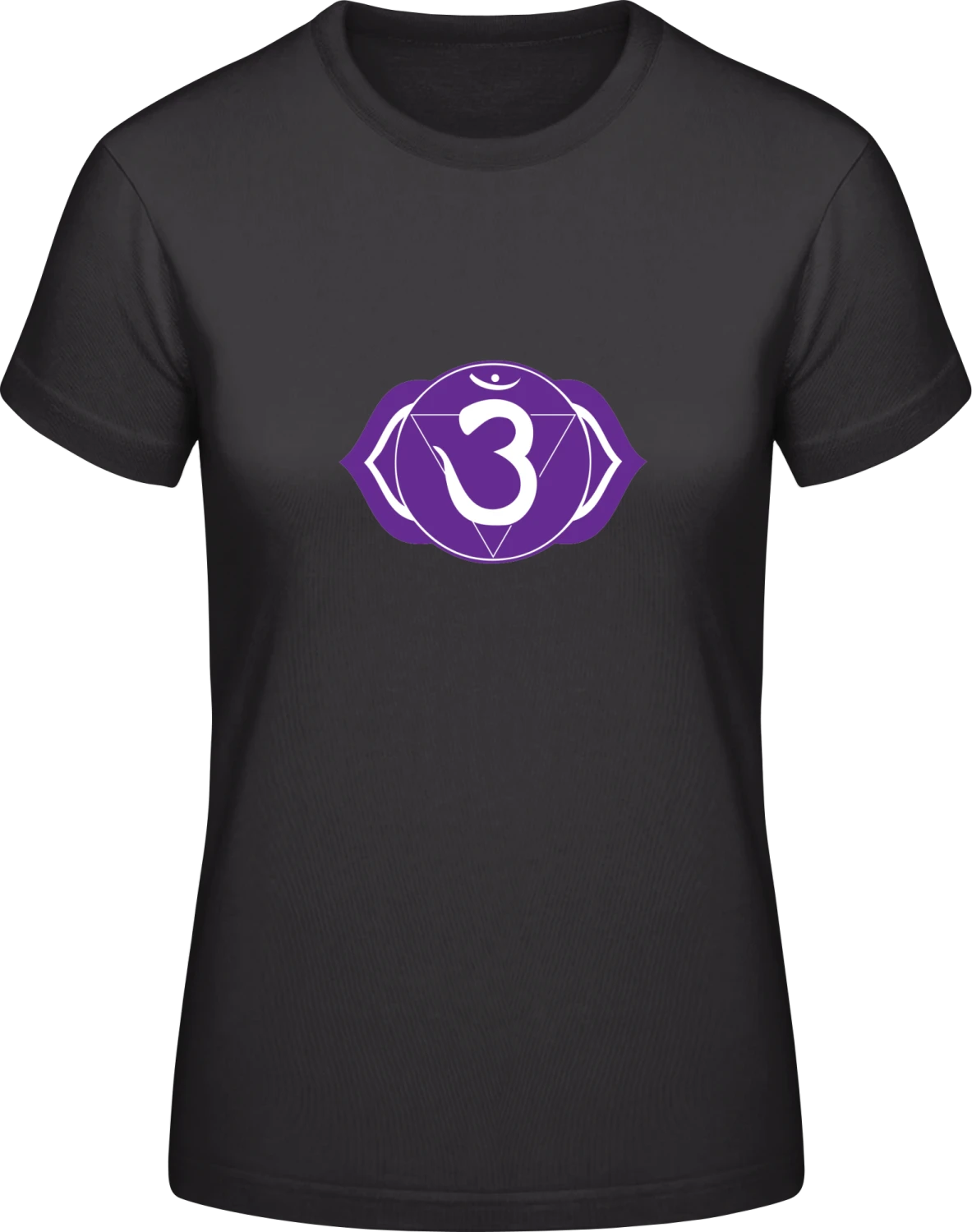 Chakra Ajna - Black #E190 women T-Shirt - Front