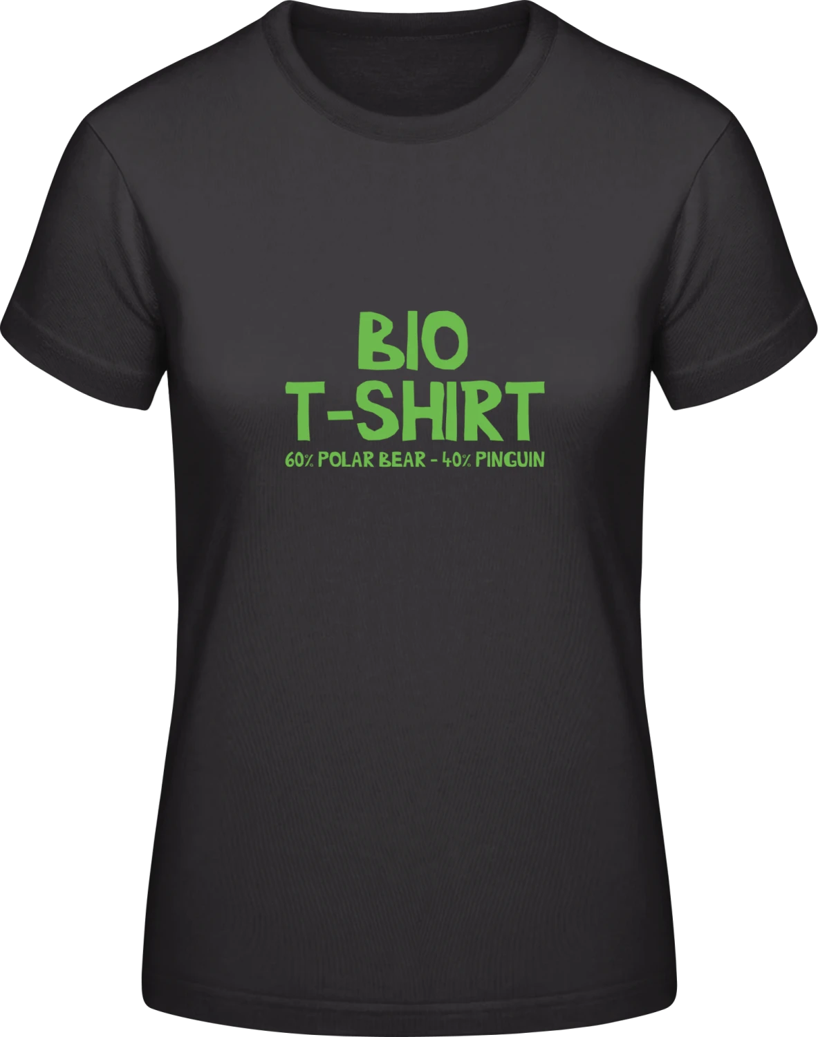 Bio T-Shirt - Black #E190 women T-Shirt - Front