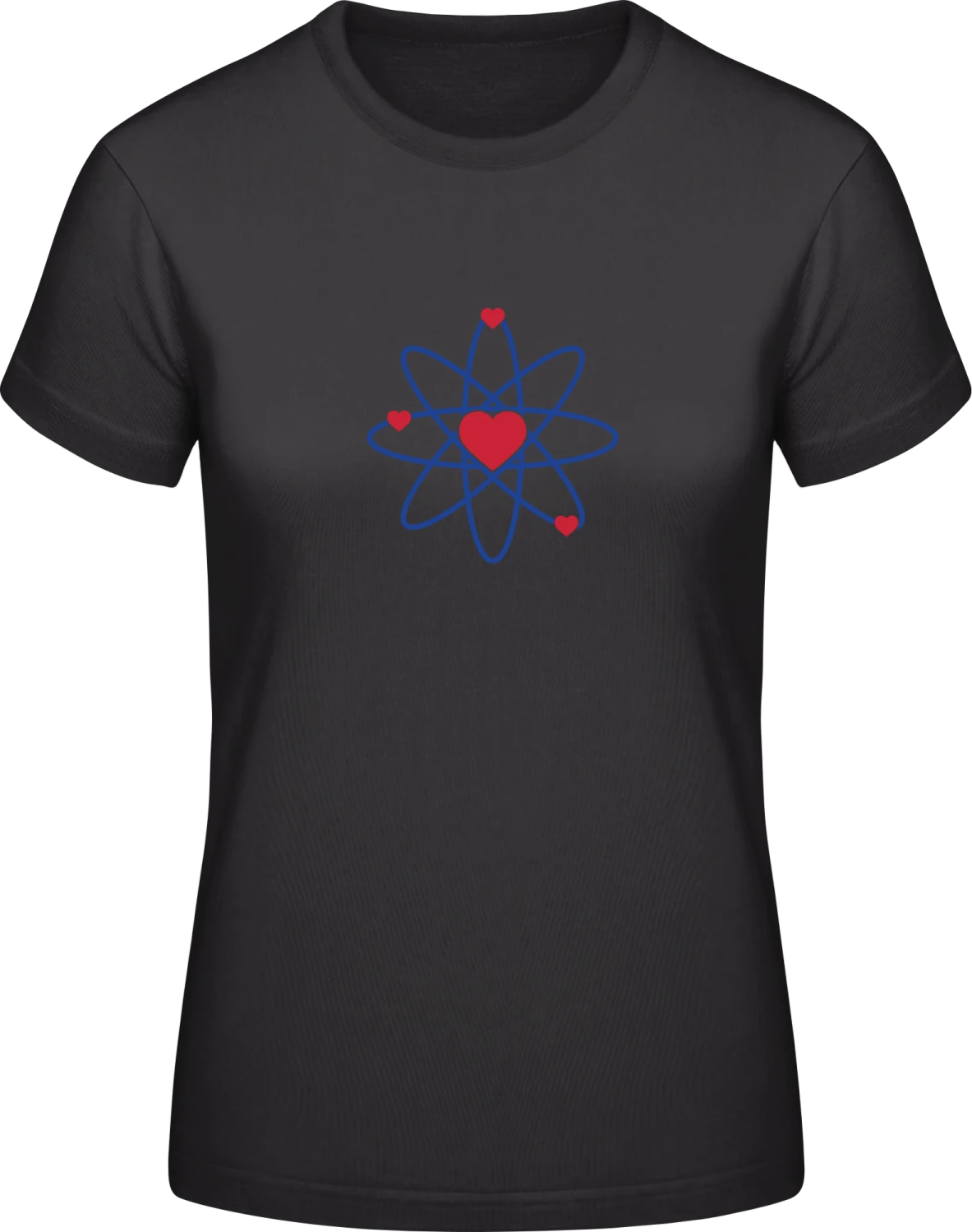 Love Molecules - Black #E190 women T-Shirt - Front