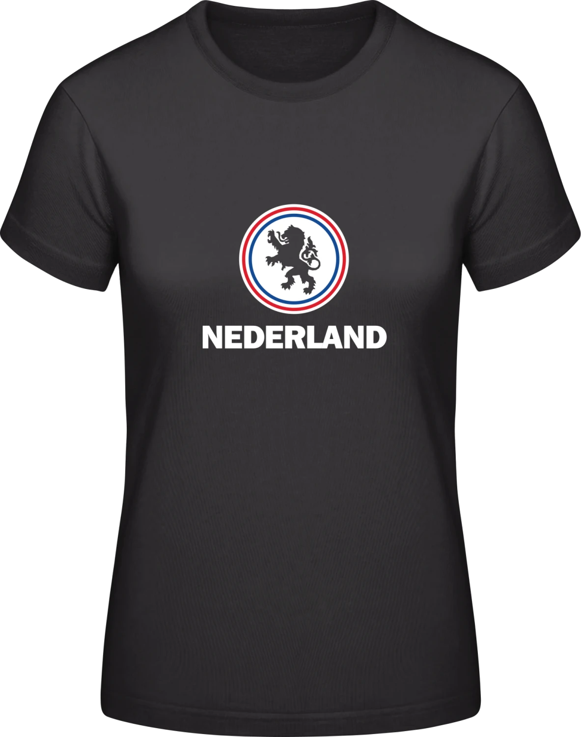 Nederland - Black #E190 women T-Shirt - Front