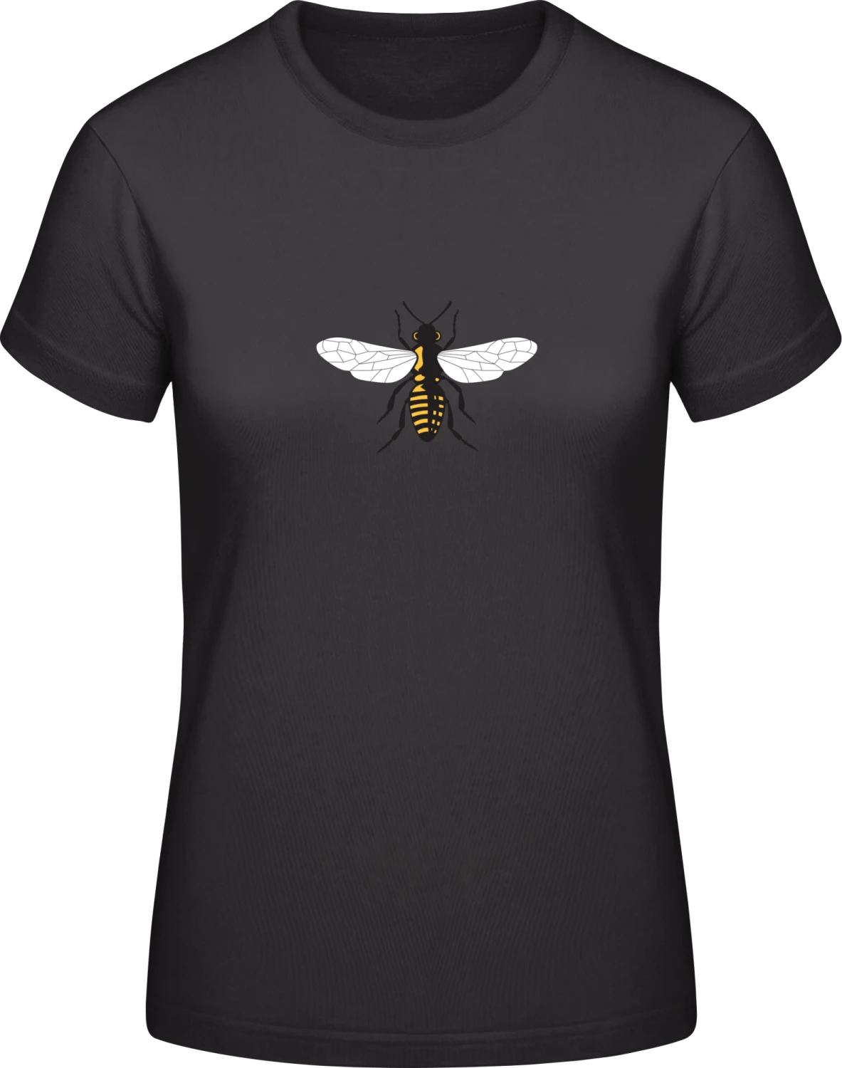 Bee - Black #E190 women T-Shirt - Front