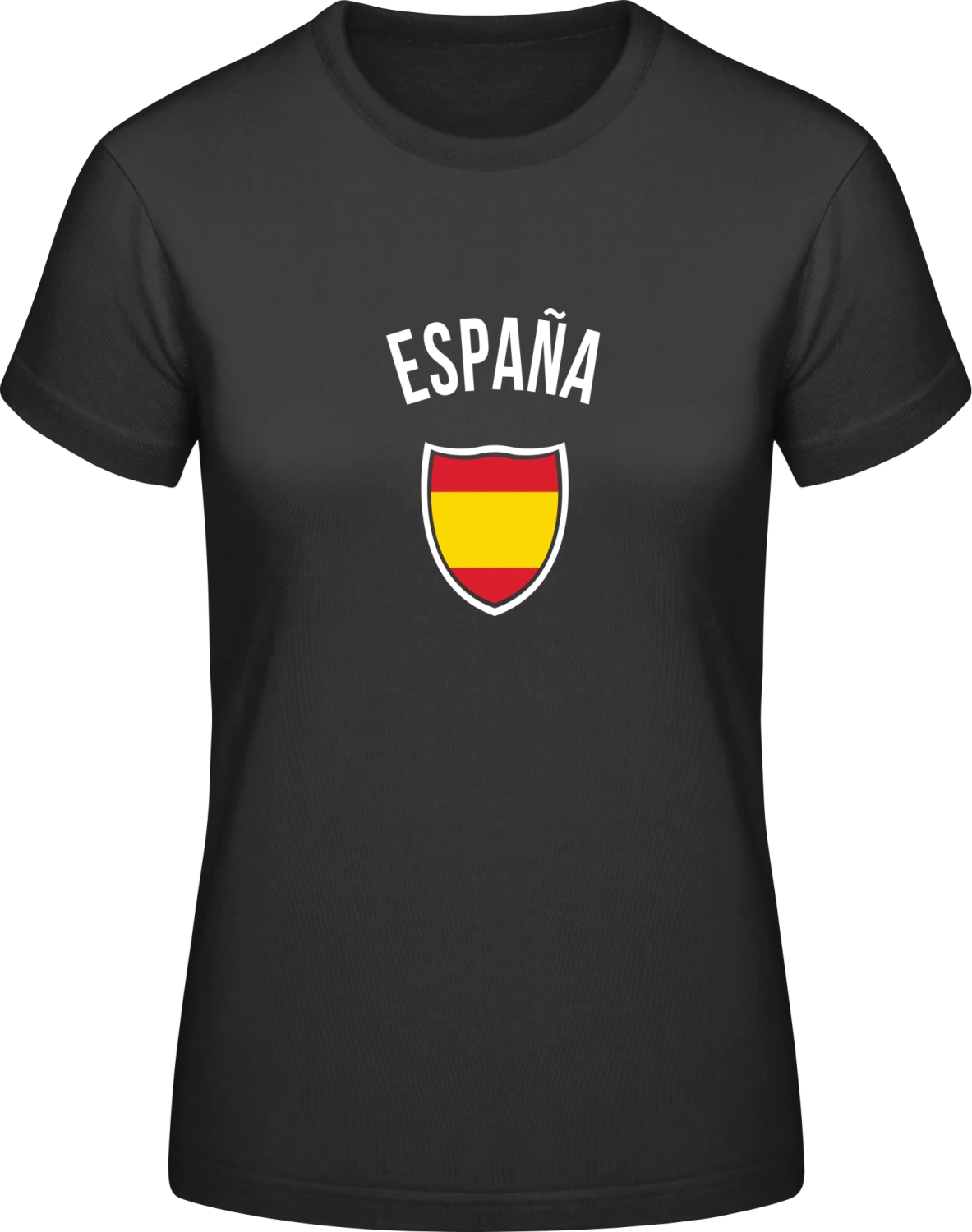 Espana Fan - Black #E190 women T-Shirt - Front