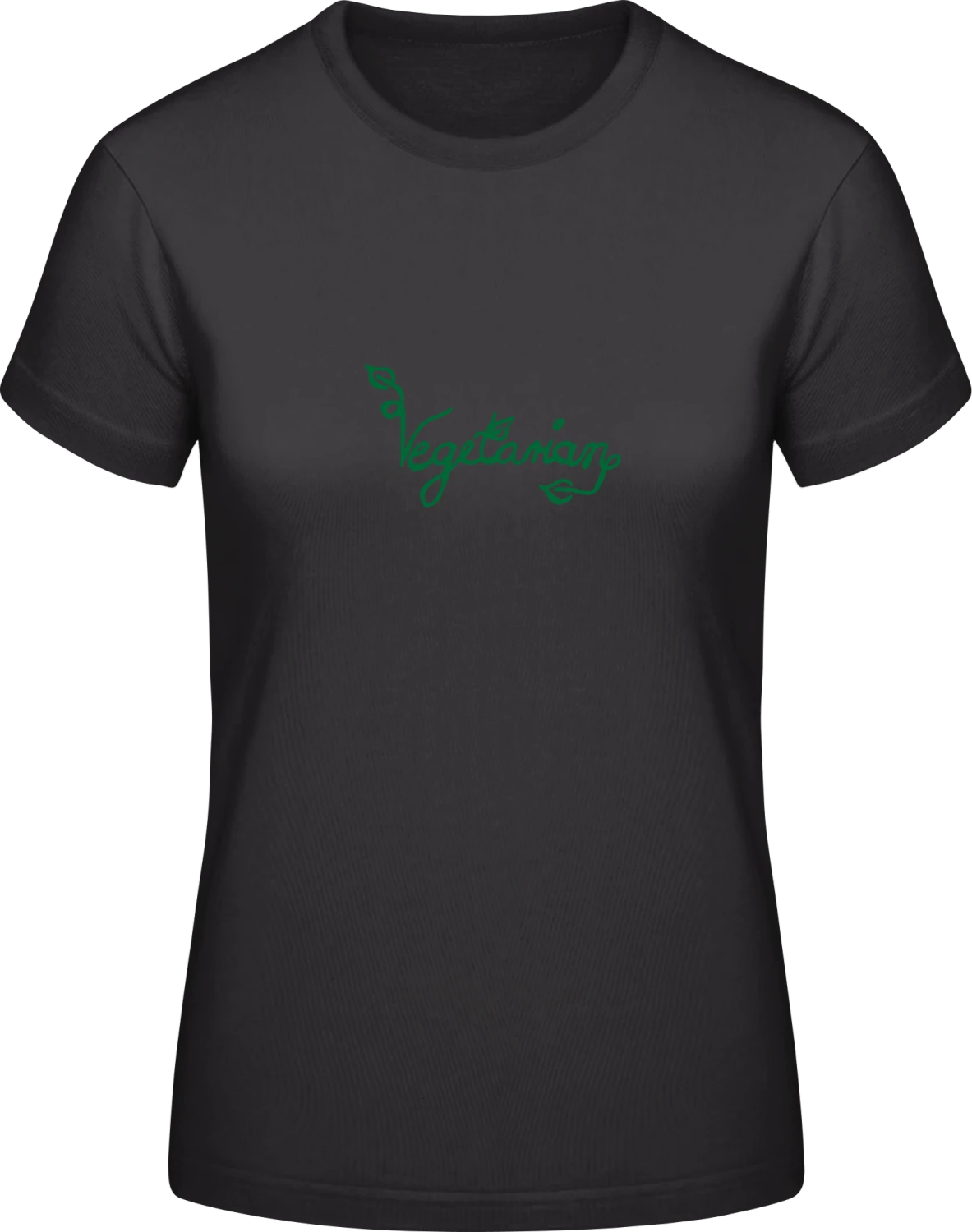 Vegetarian Lifestyle - Black #E190 women T-Shirt - Front