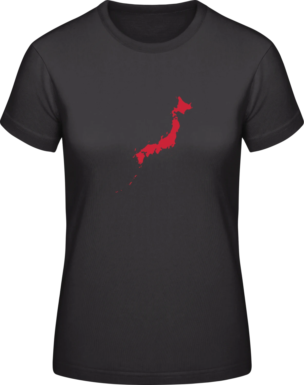 Japan Country - Black #E190 women T-Shirt - Front