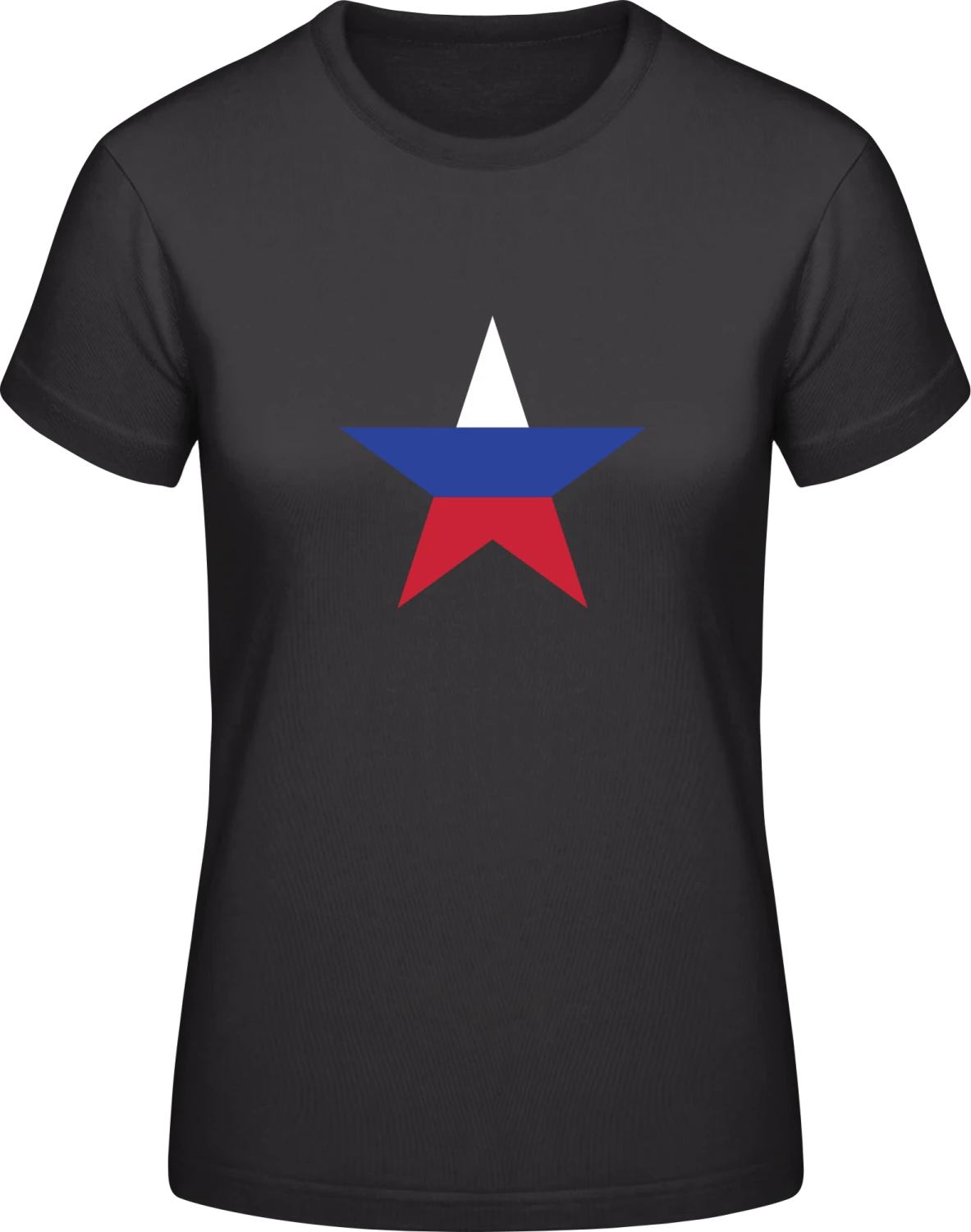 Slovenian Star - Black #E190 women T-Shirt - Front