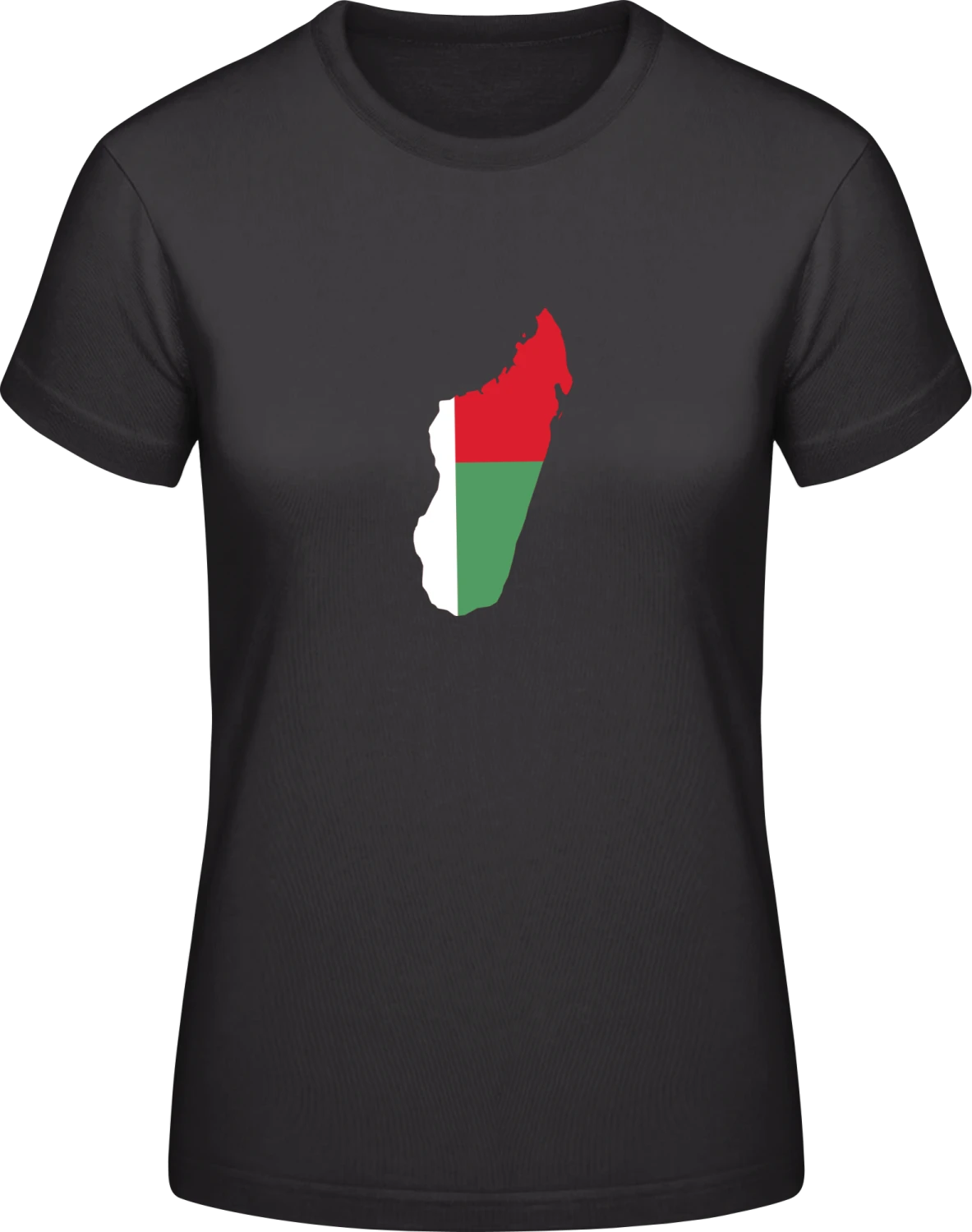 Madagascar - Black #E190 women T-Shirt - Front