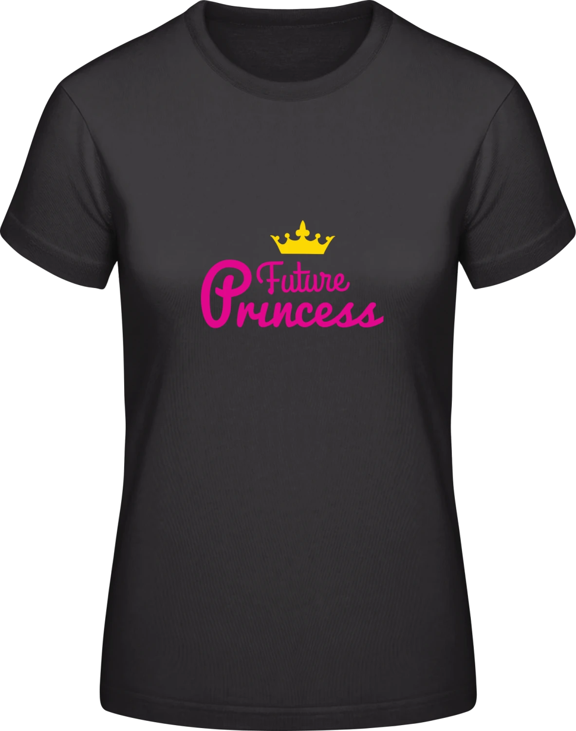 Future Princess - Black #E190 women T-Shirt - Front