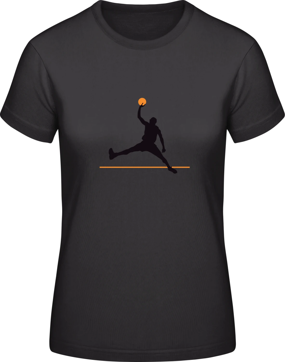 Basketball Player - Black #E190 women T-Shirt - Front