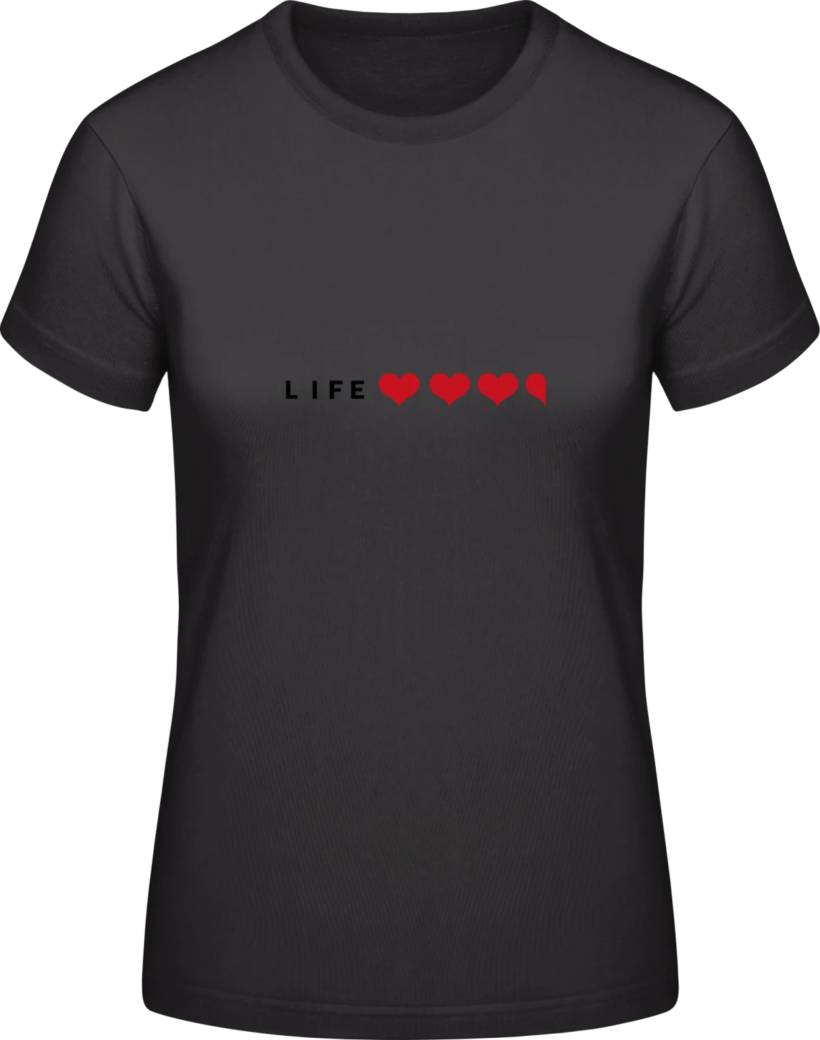 Video Game Life - Black #E190 women T-Shirt - Front