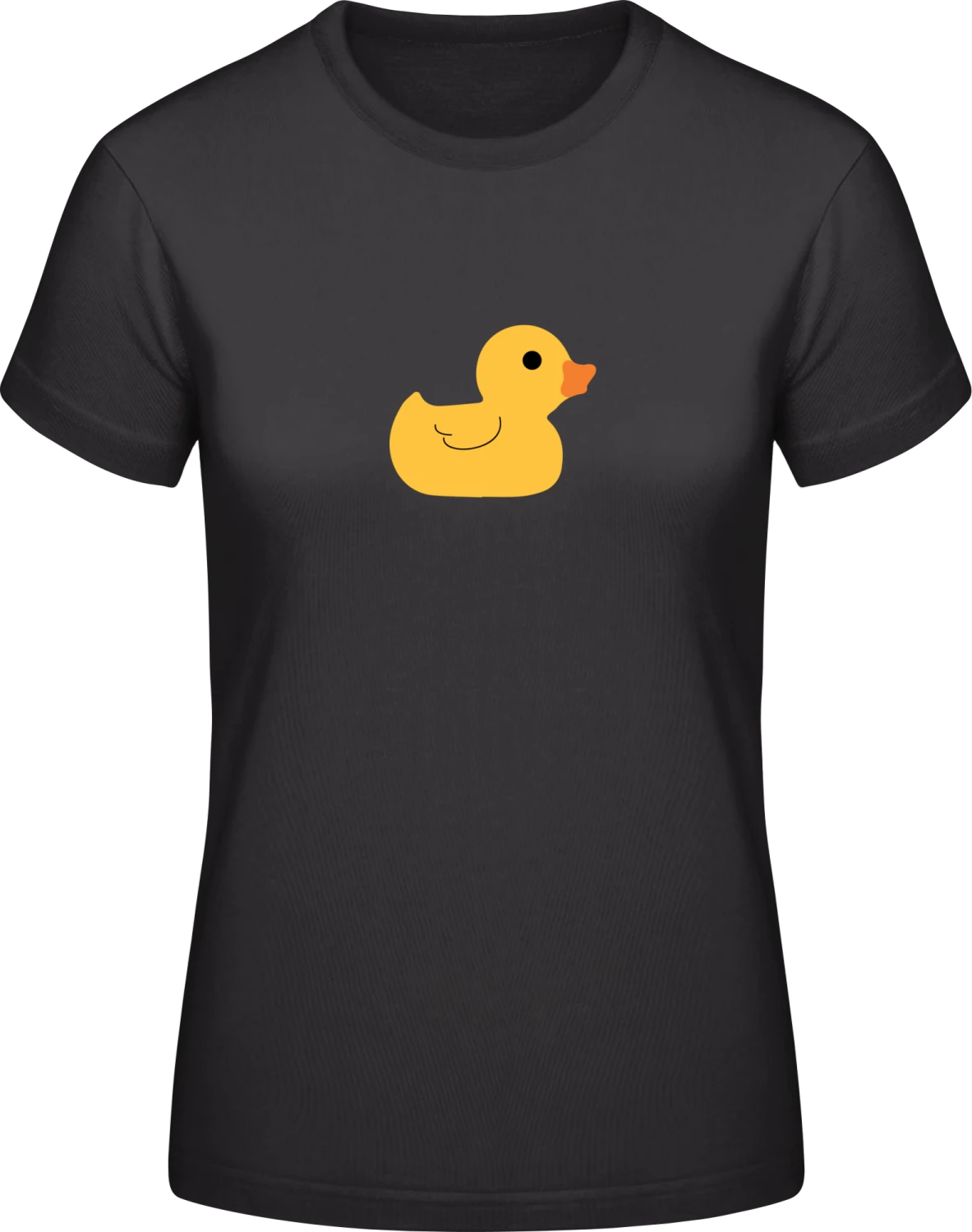 Duck - Black #E190 women T-Shirt - Front