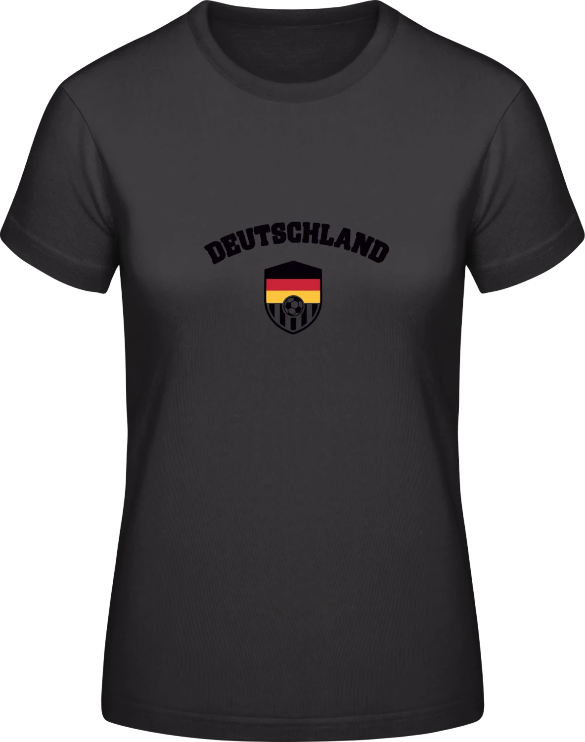 Deutschland Fan - Black #E190 women T-Shirt - Front