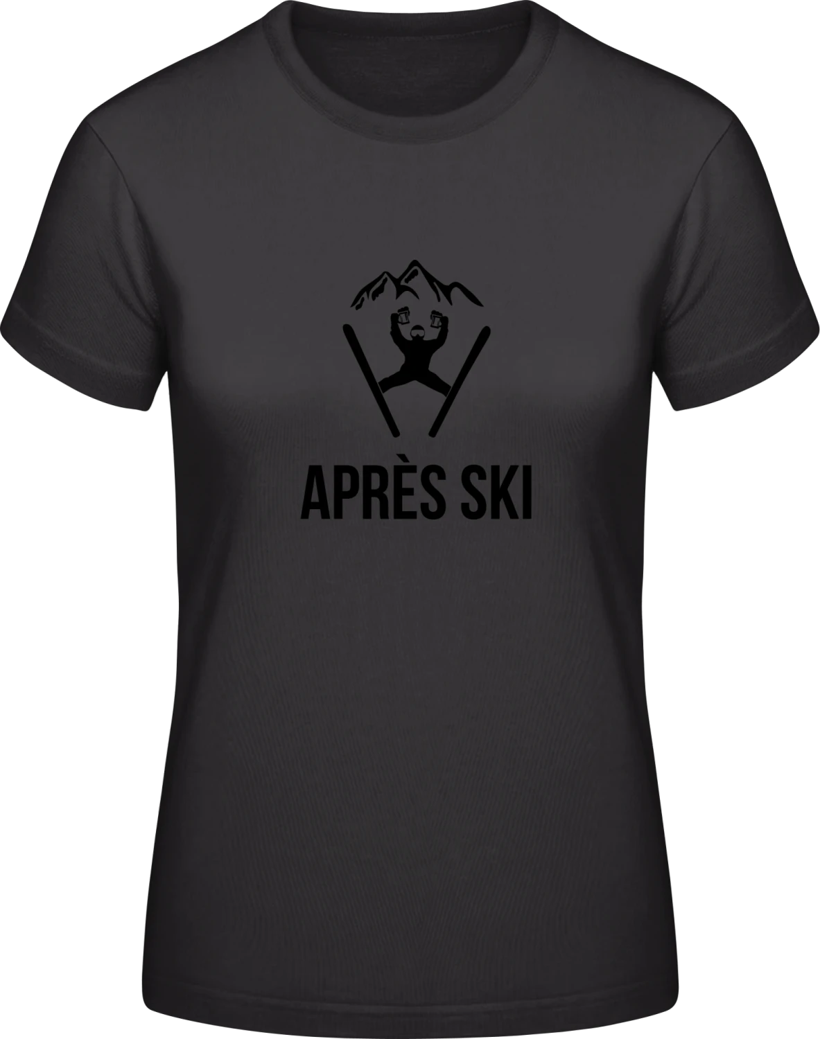 Après Ski - Black #E190 women T-Shirt - Front