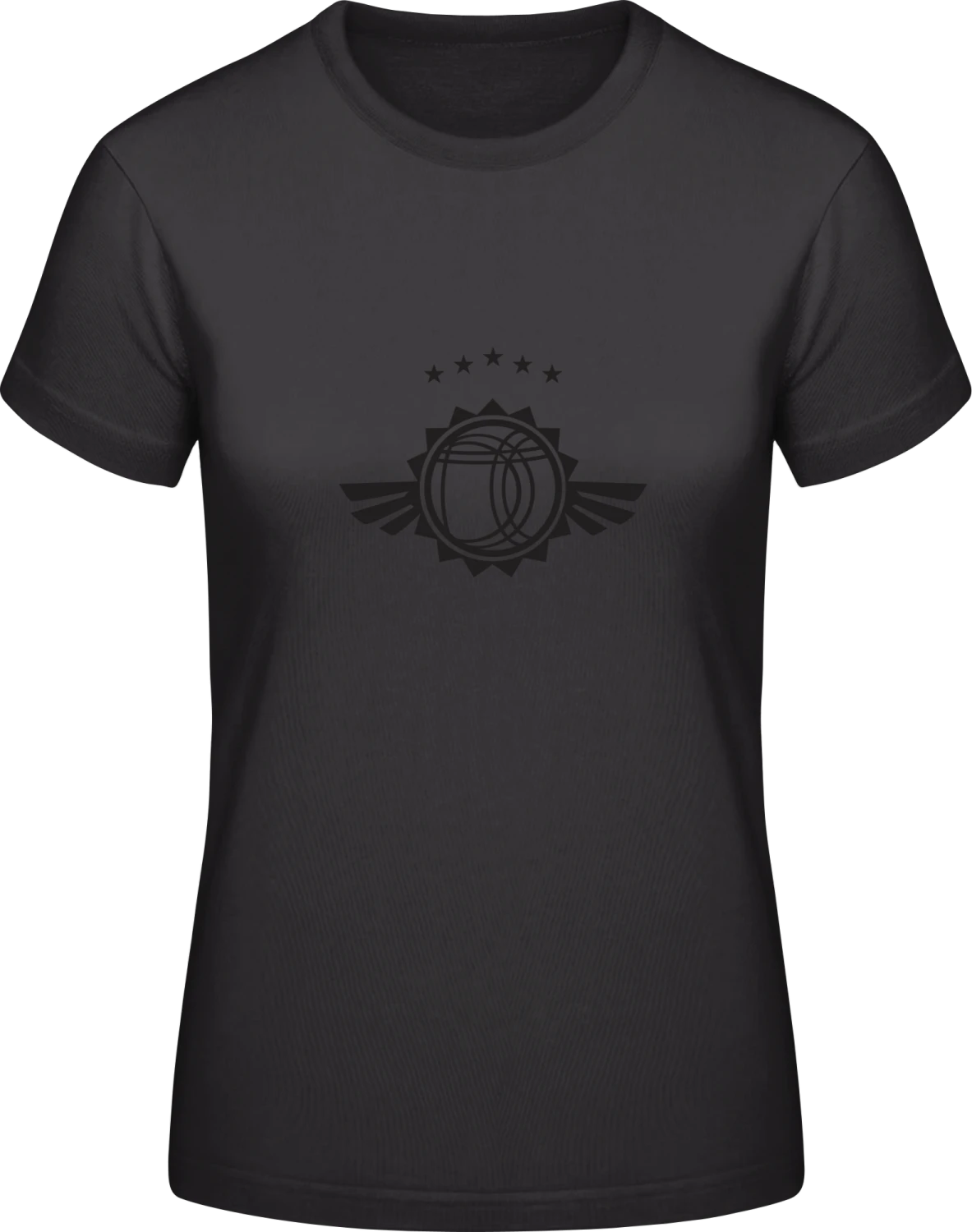 Boule Ball Winged Logo - Black #E190 women T-Shirt - Front