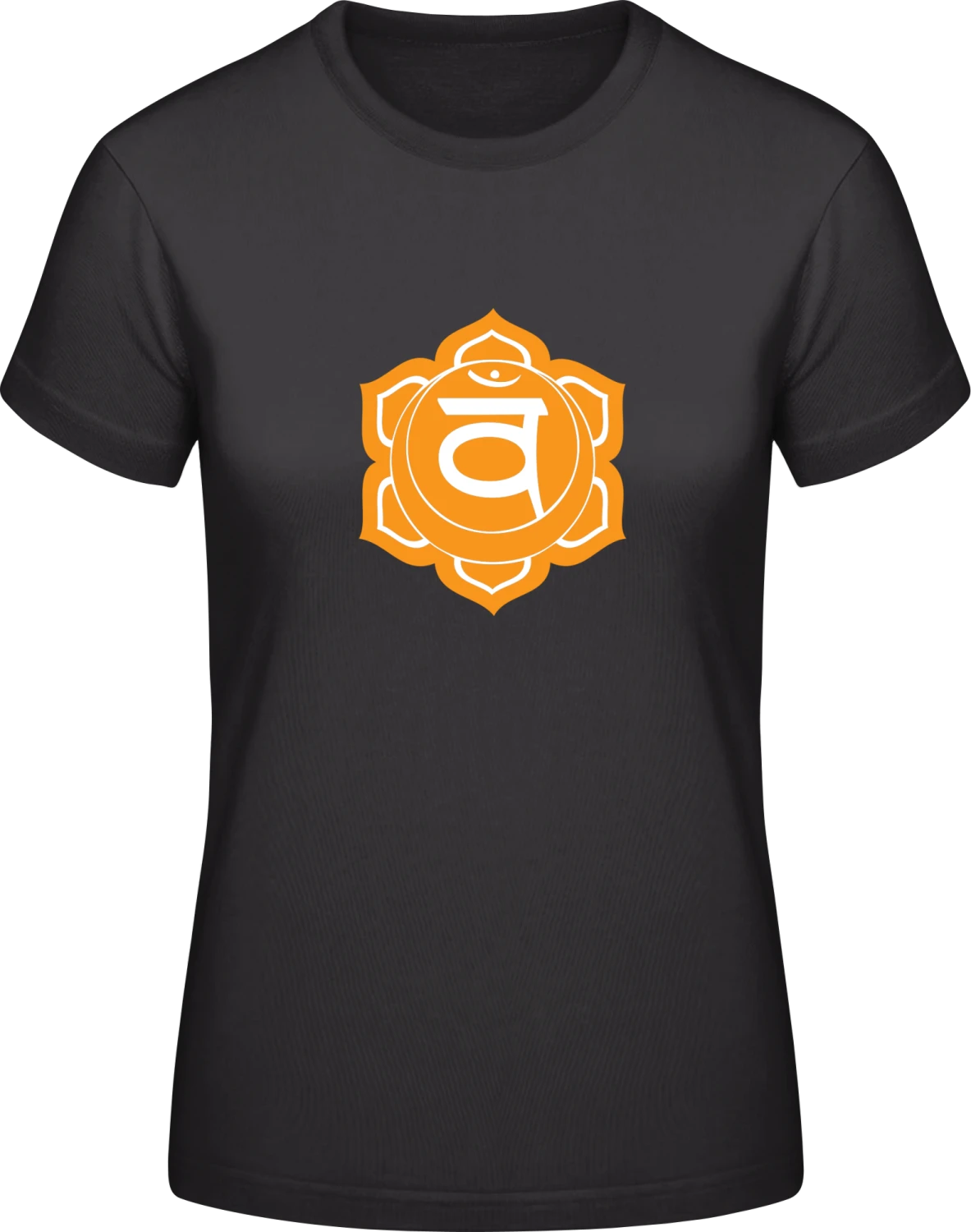 Chakra Svadhisthana - Black #E190 women T-Shirt - Front