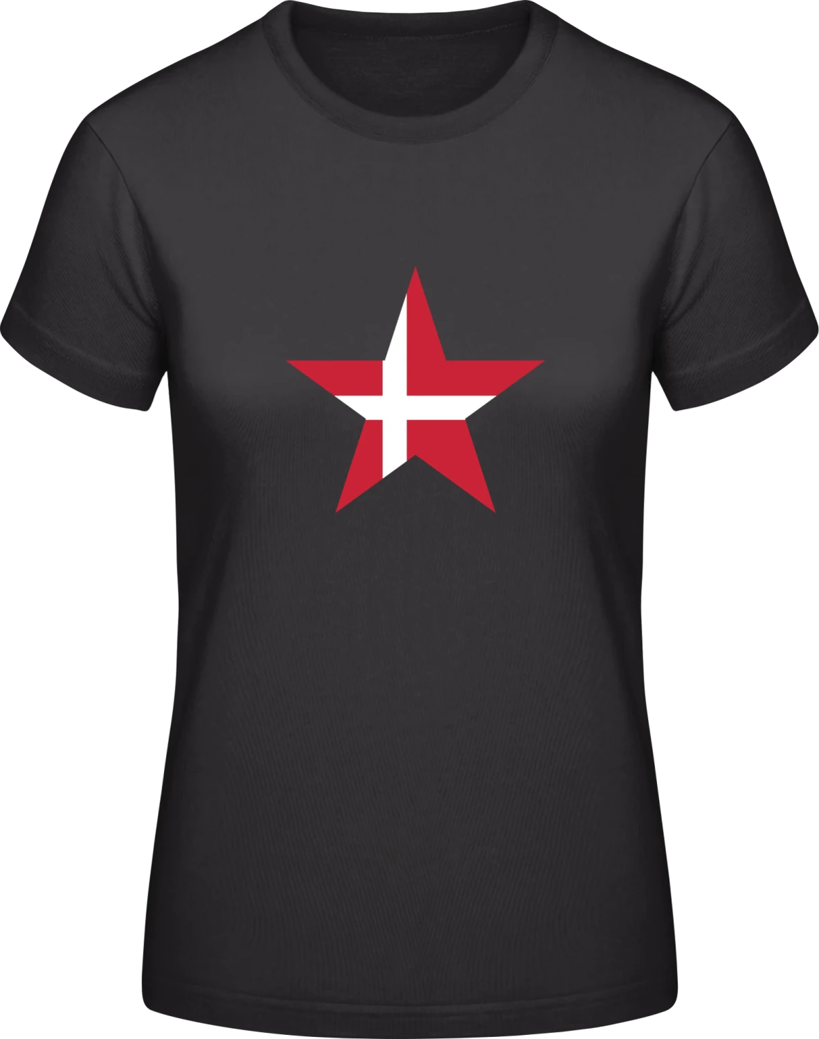 Danish Star - Black #E190 women T-Shirt - Front