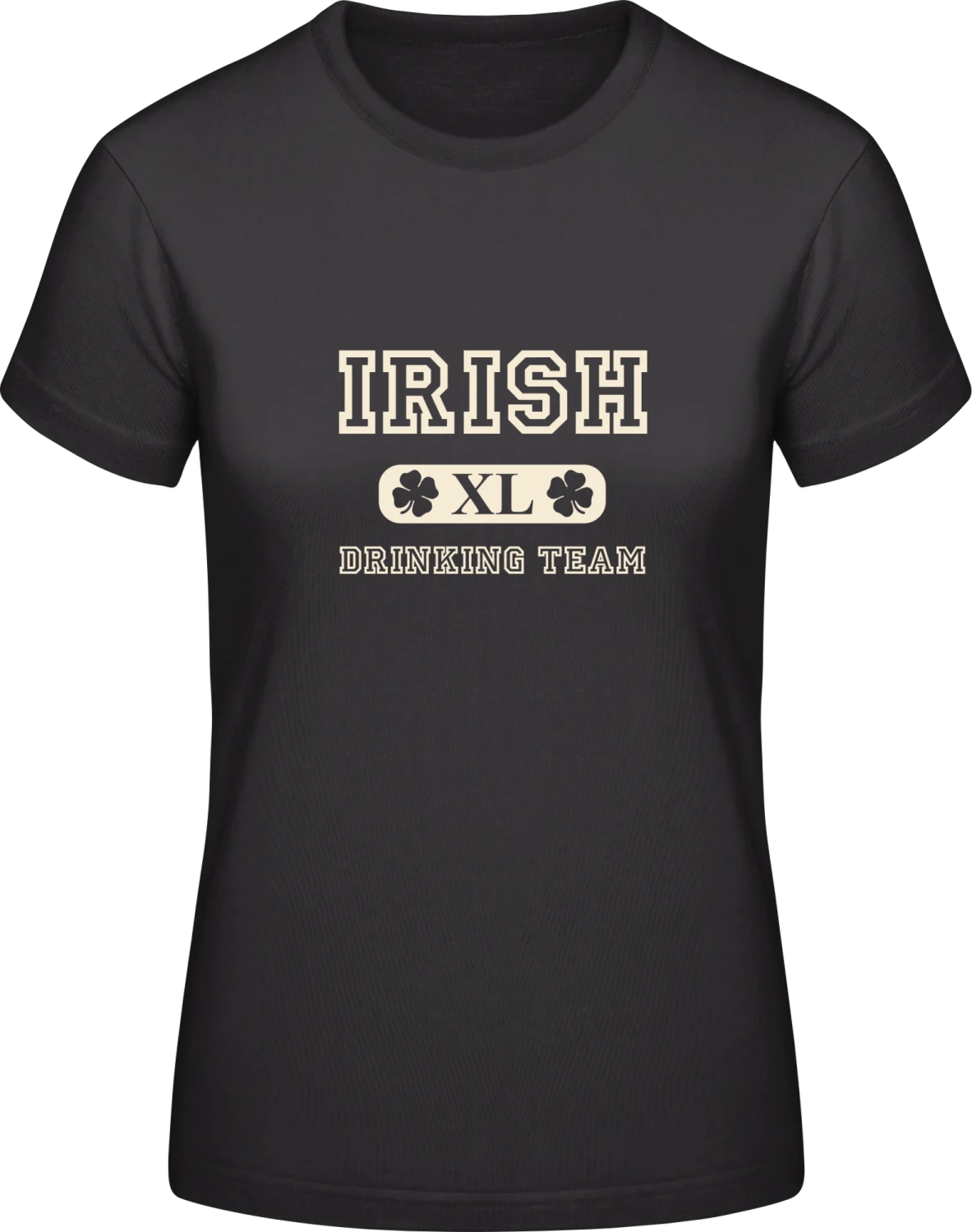 Irish Drinking Team St Patrick's Day - Black #E190 women T-Shirt - Front