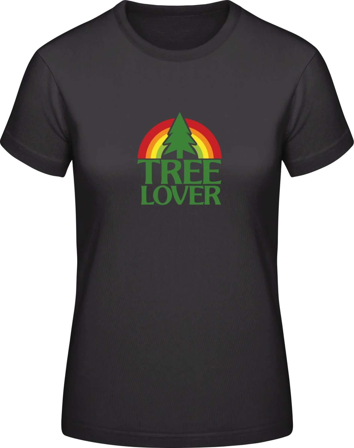 Tree Lover - Black #E190 women T-Shirt - Front