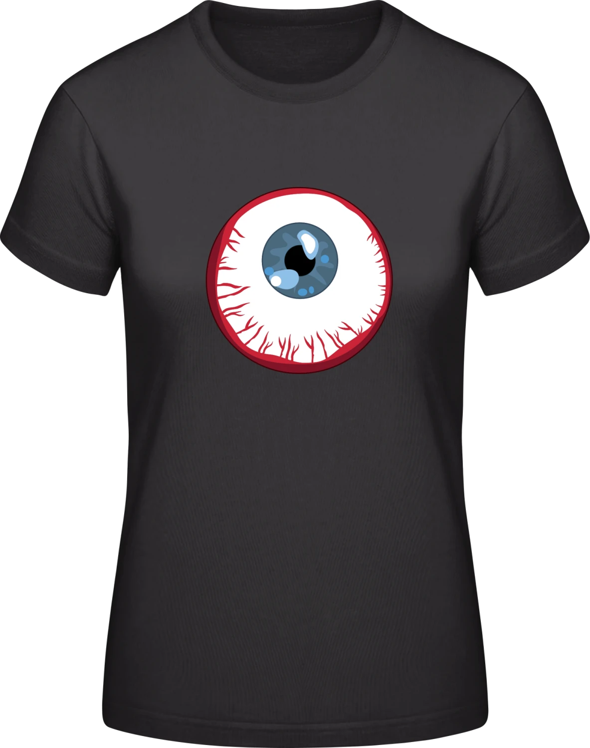 Eyeball - Black #E190 women T-Shirt - Front