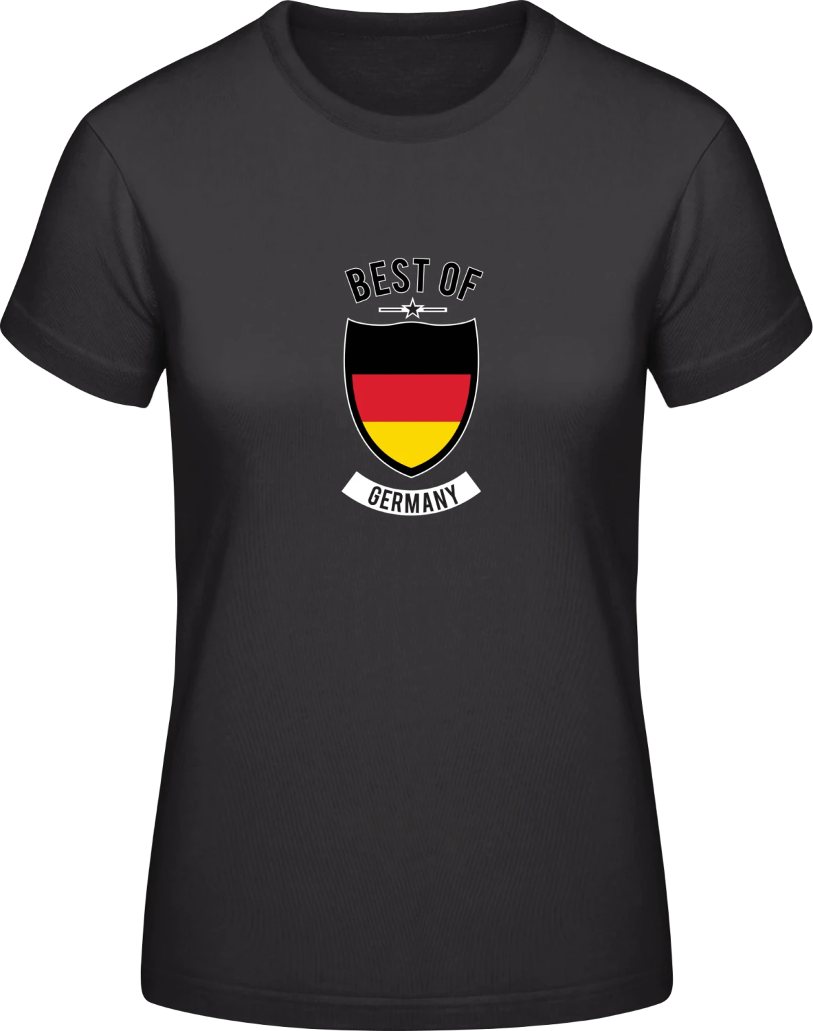 Best of Germany - Black #E190 women T-Shirt - Front