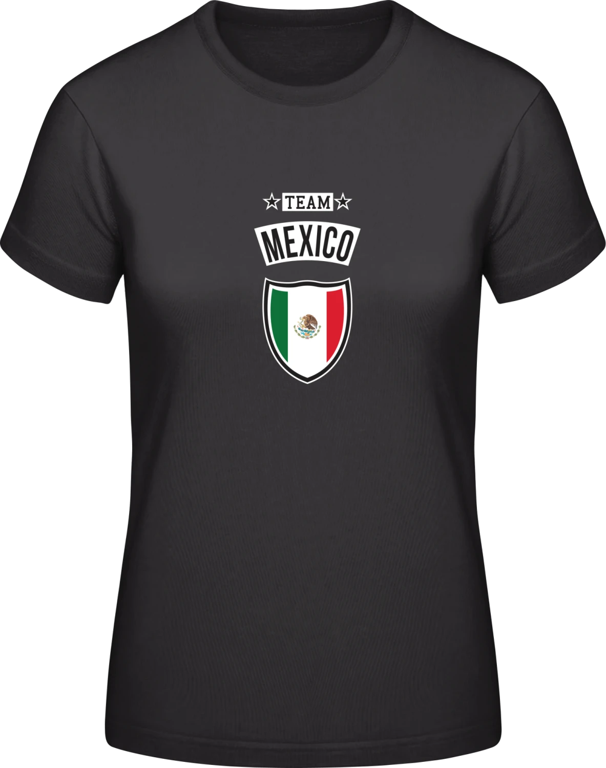 Team Mexico - Black #E190 women T-Shirt - Front