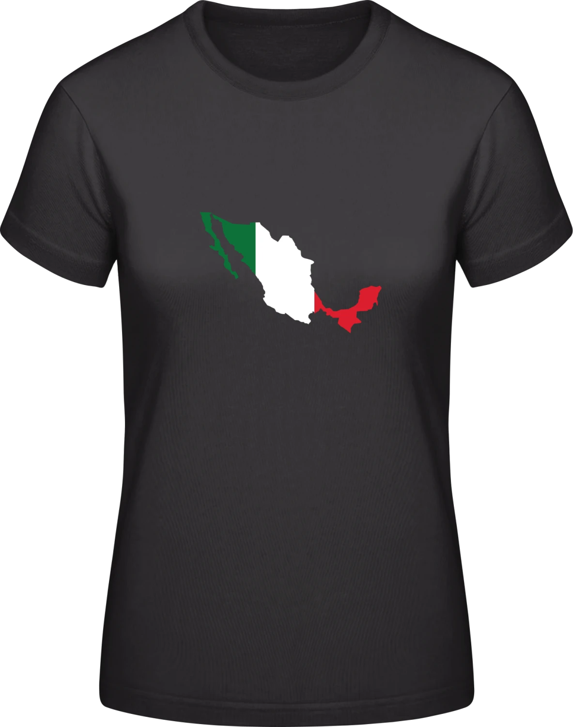 Mexico Map - Black #E190 women T-Shirt - Front