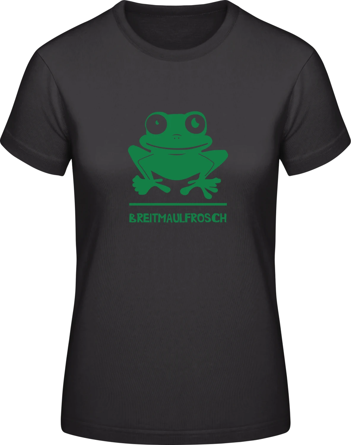 Breitmaulfrosch - Black #E190 women T-Shirt - Front