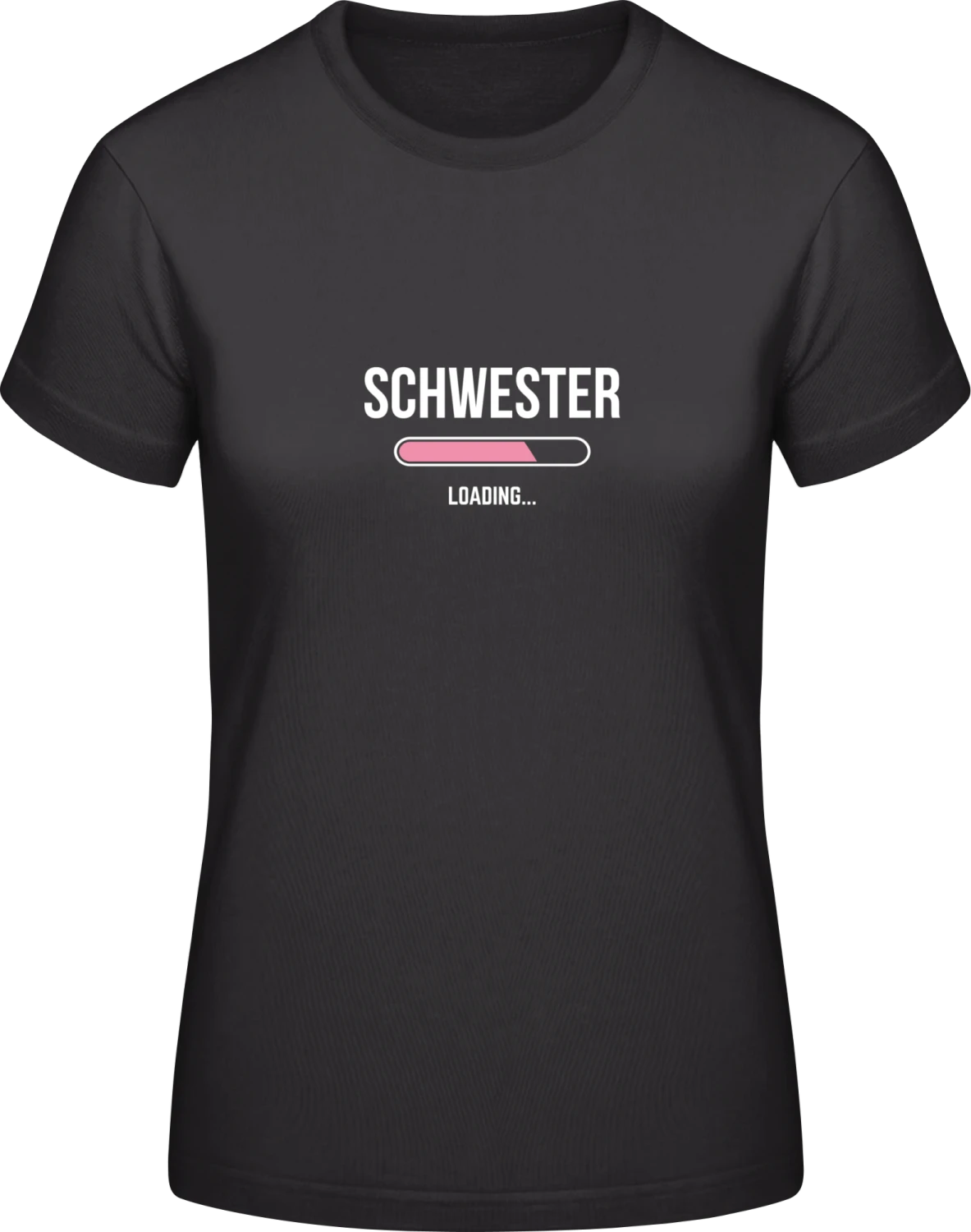 Schwester - Black #E190 women T-Shirt - Front