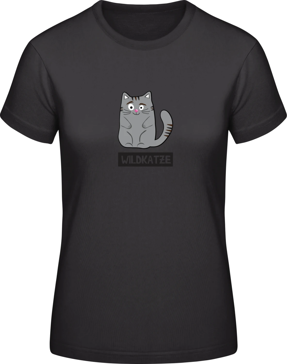 Wildkatze - Black #E190 women T-Shirt - Front