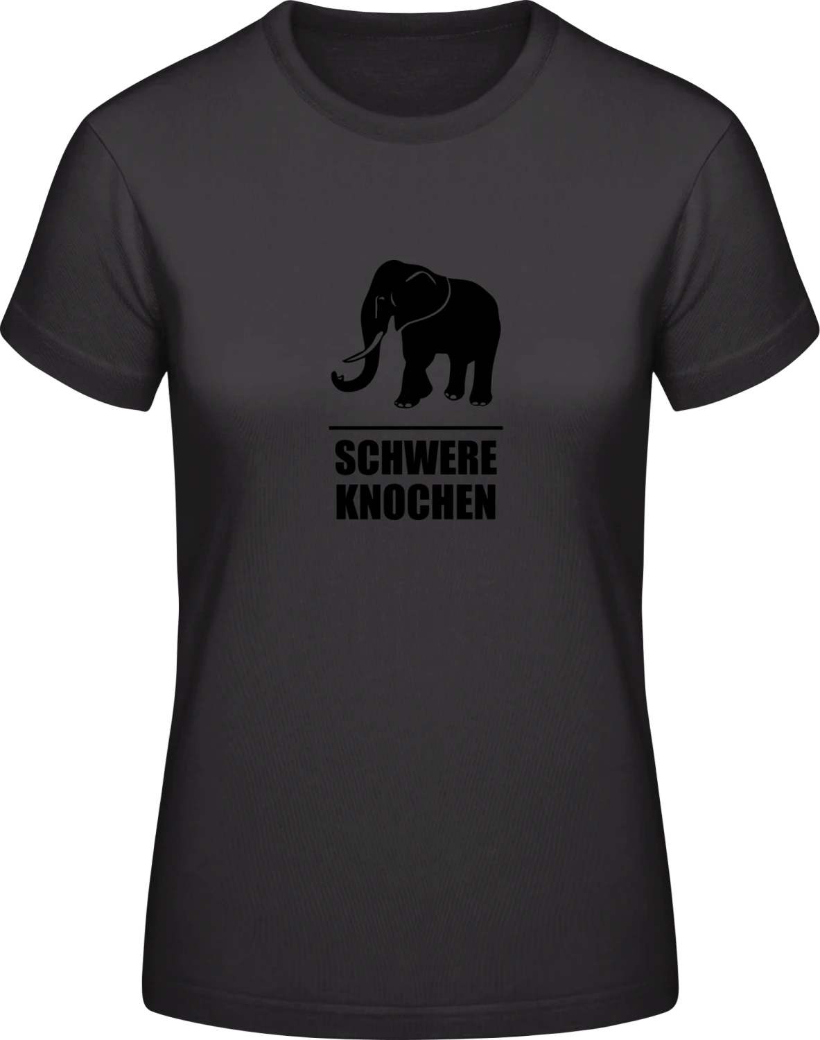 Schwere Knochen - Black #E190 women T-Shirt - Front