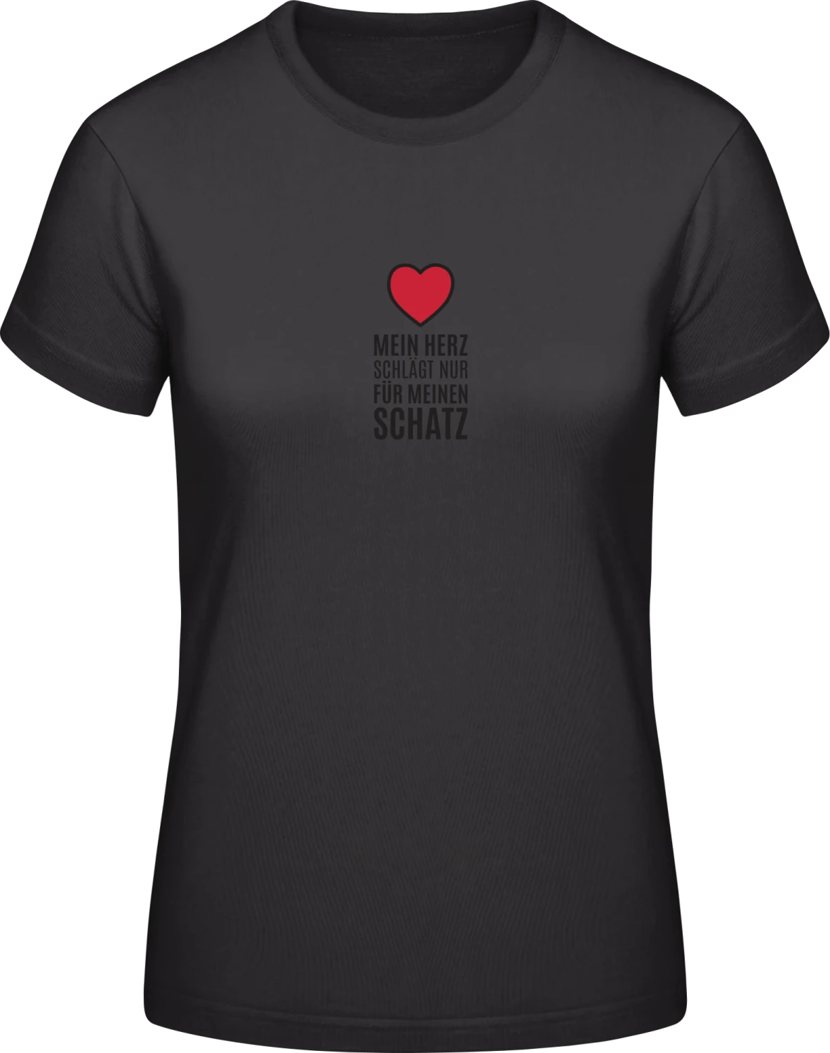 Mein Herz - Black #E190 women T-Shirt - Front