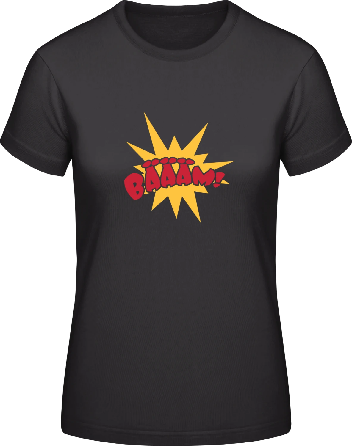 Bäääm - Black #E190 women T-Shirt - Front