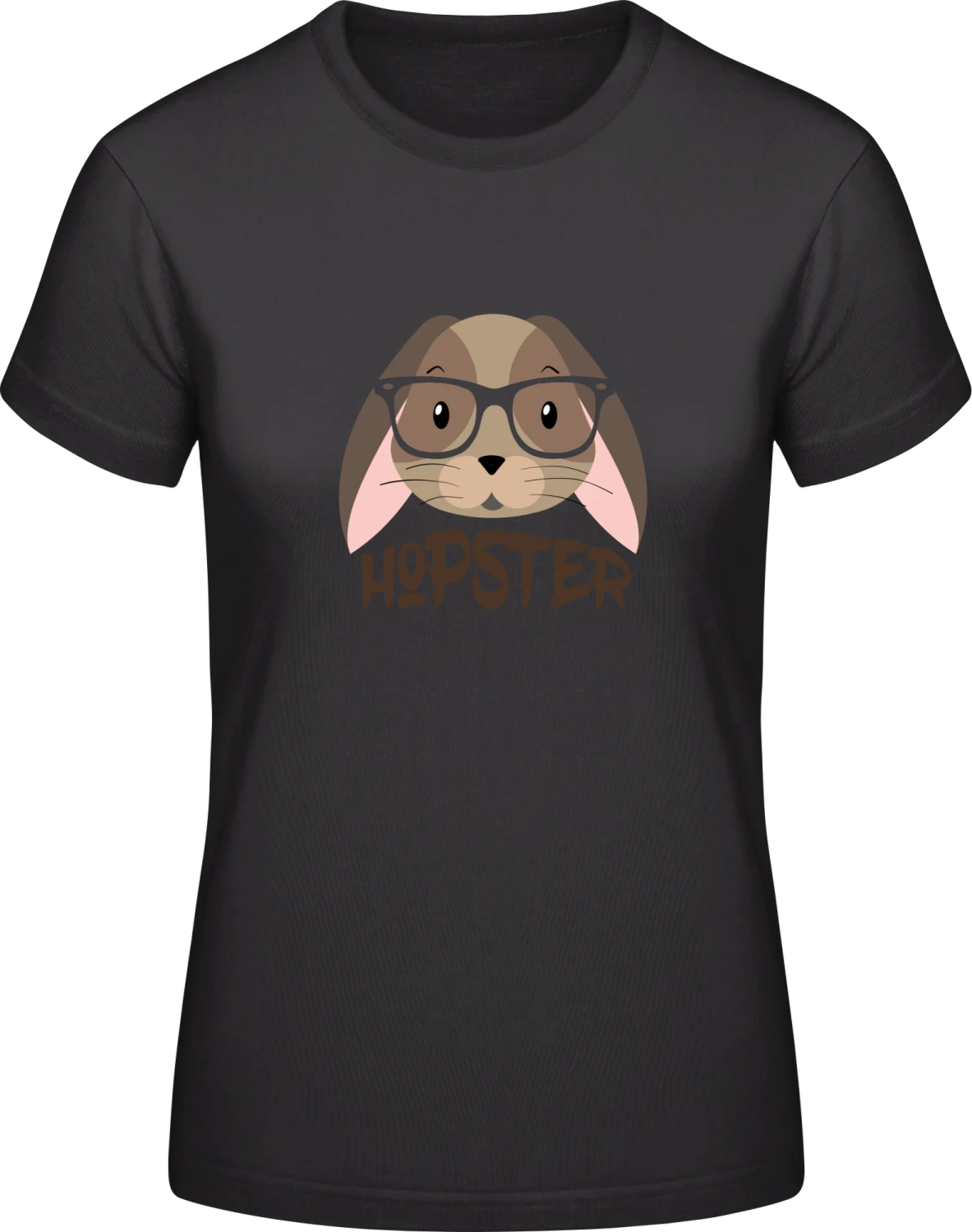 Hopster - Black #E190 women T-Shirt - Front