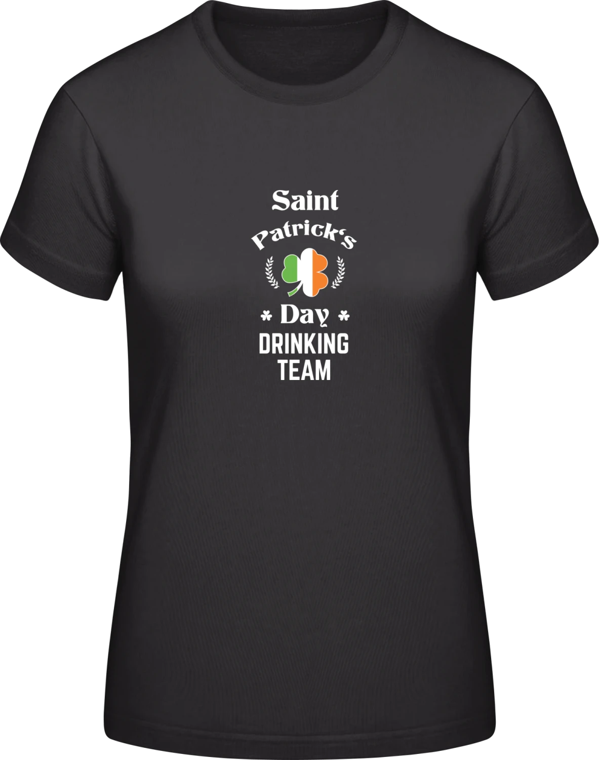 St. Patrick's Day Drinking Team - Black #E190 women T-Shirt - Front