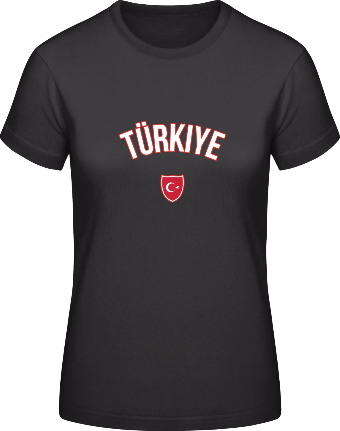 TÜRKIYE Fan - Black #E190 women T-Shirt - Front