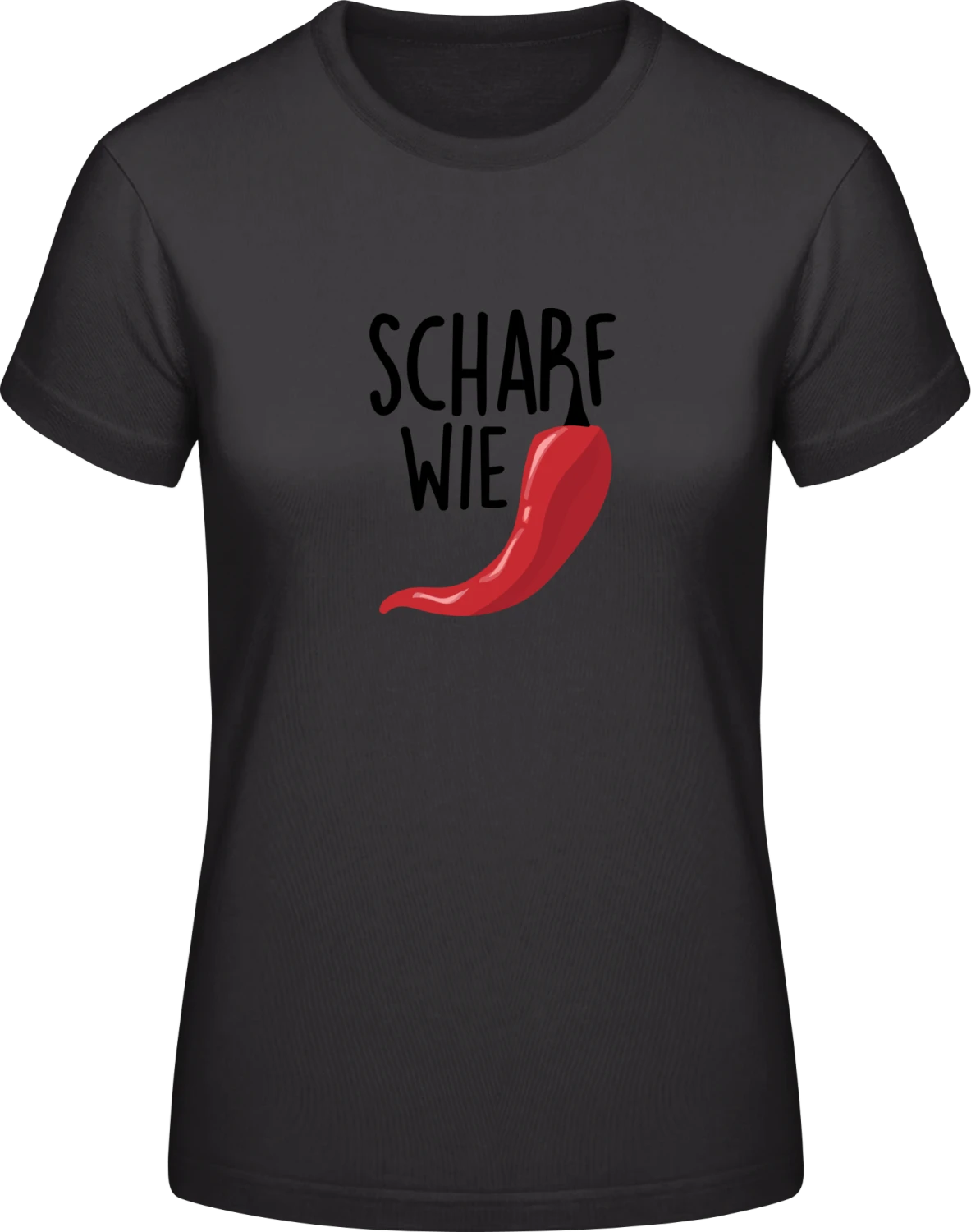 Scharf wie Chilli - Black #E190 women T-Shirt - Front