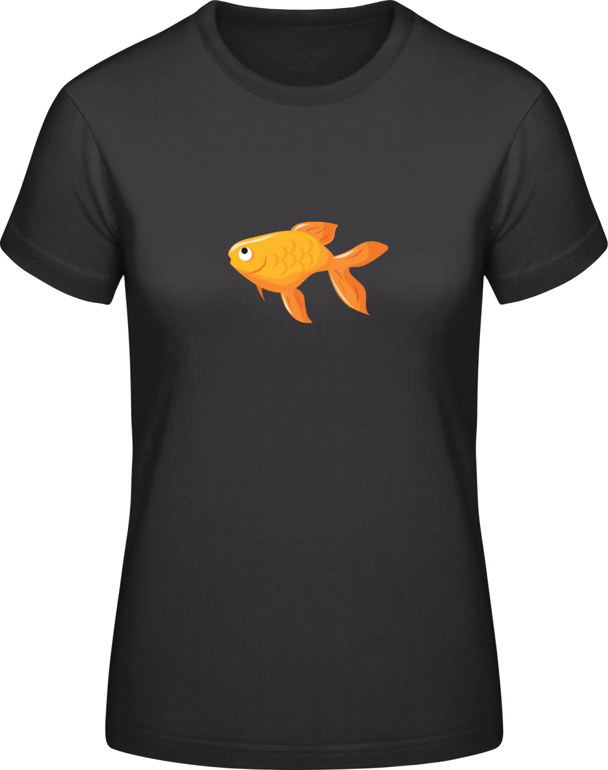 Goldfish - Black #E190 women T-Shirt - Front