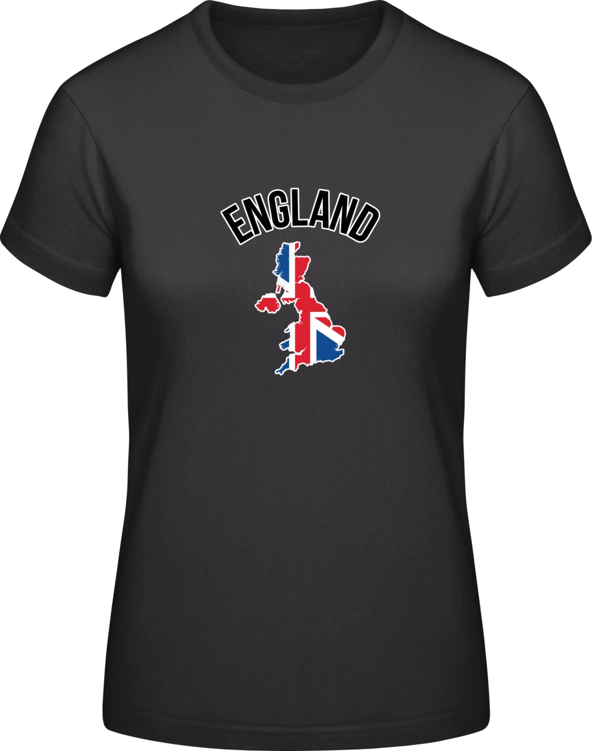 England Fan - Black #E190 women T-Shirt - Front