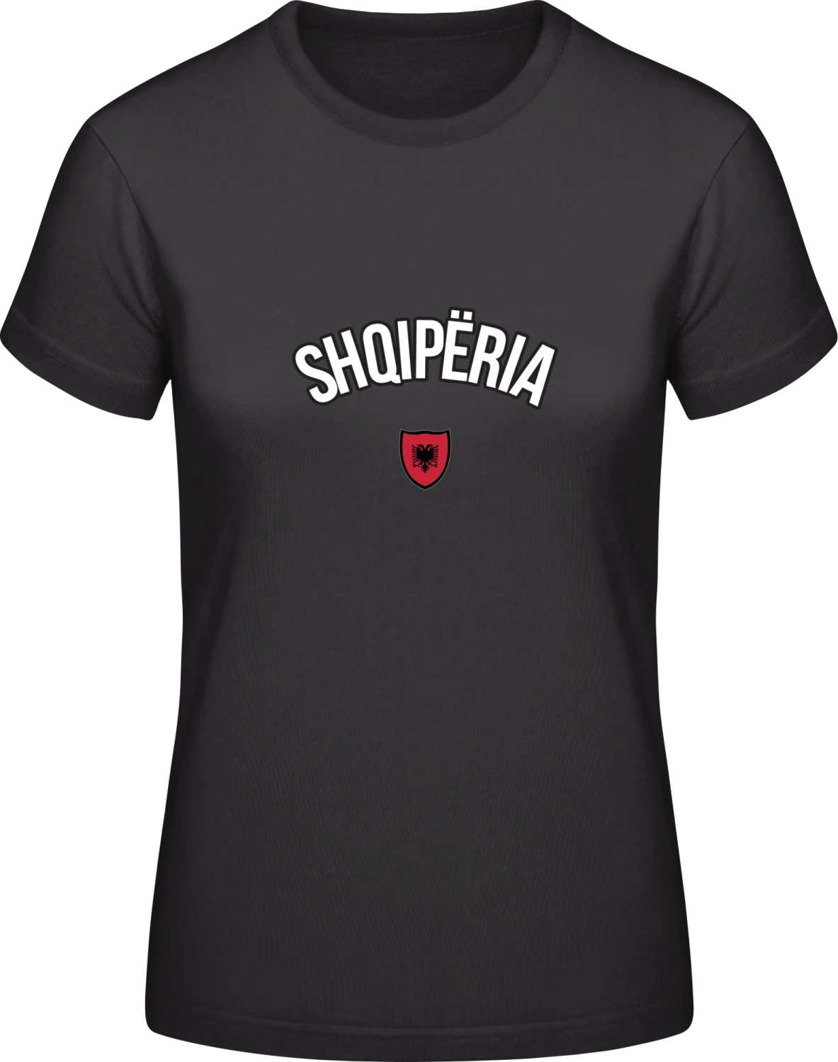 SHQIPERIA Fan - Black #E190 women T-Shirt - Front