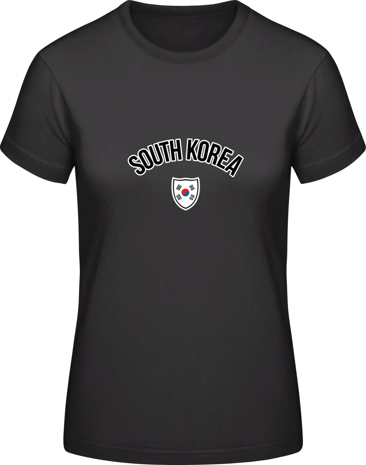 SOUTH KOREA Fan - Black #E190 women T-Shirt - Front