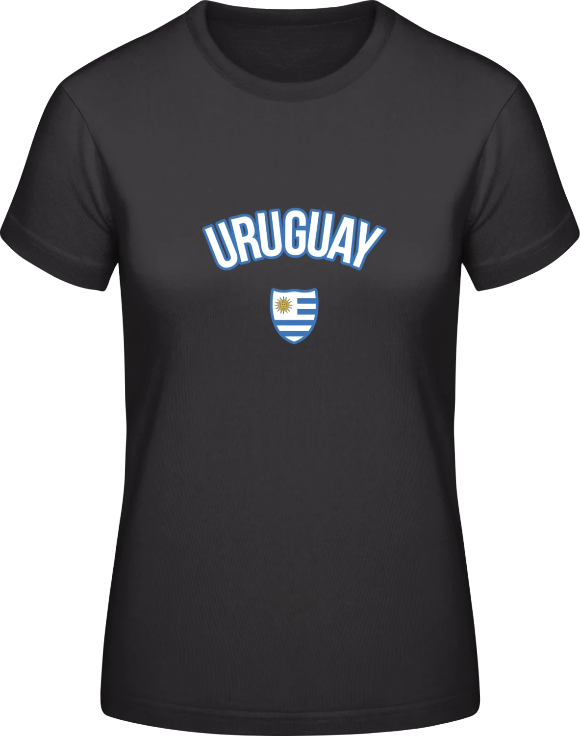 URUGUAY Fan - Black #E190 women T-Shirt - Front