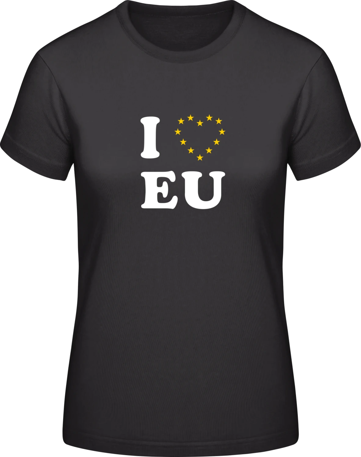 I Love Europa - Black #E190 women T-Shirt - Front