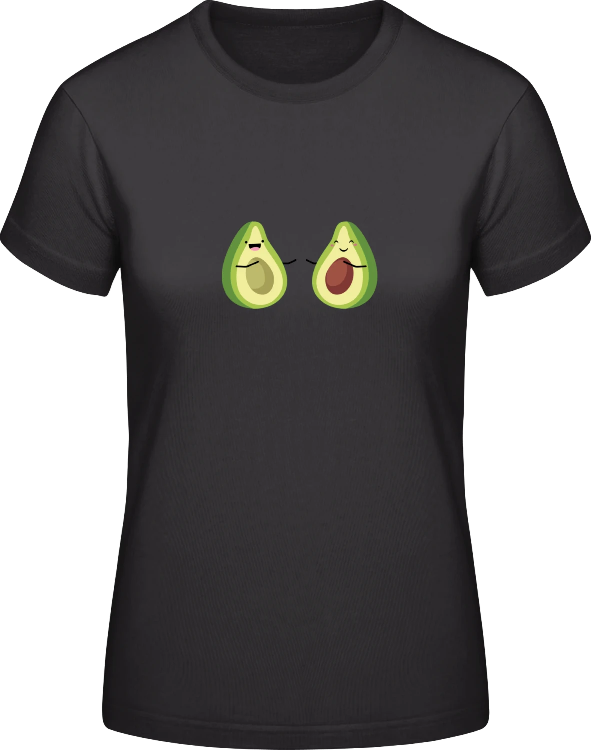 Avocado Love - Black #E190 women T-Shirt - Front