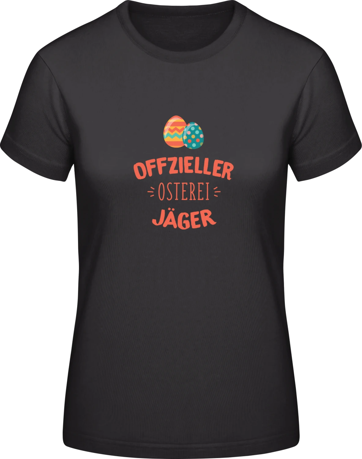 Offizieller Osterei Jäger - Black #E190 women T-Shirt - Front