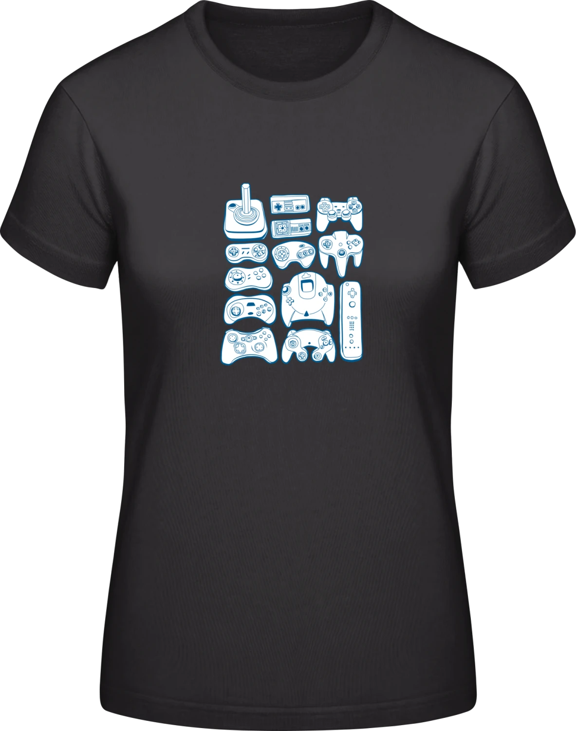 Video Game - Black #E190 women T-Shirt - Front