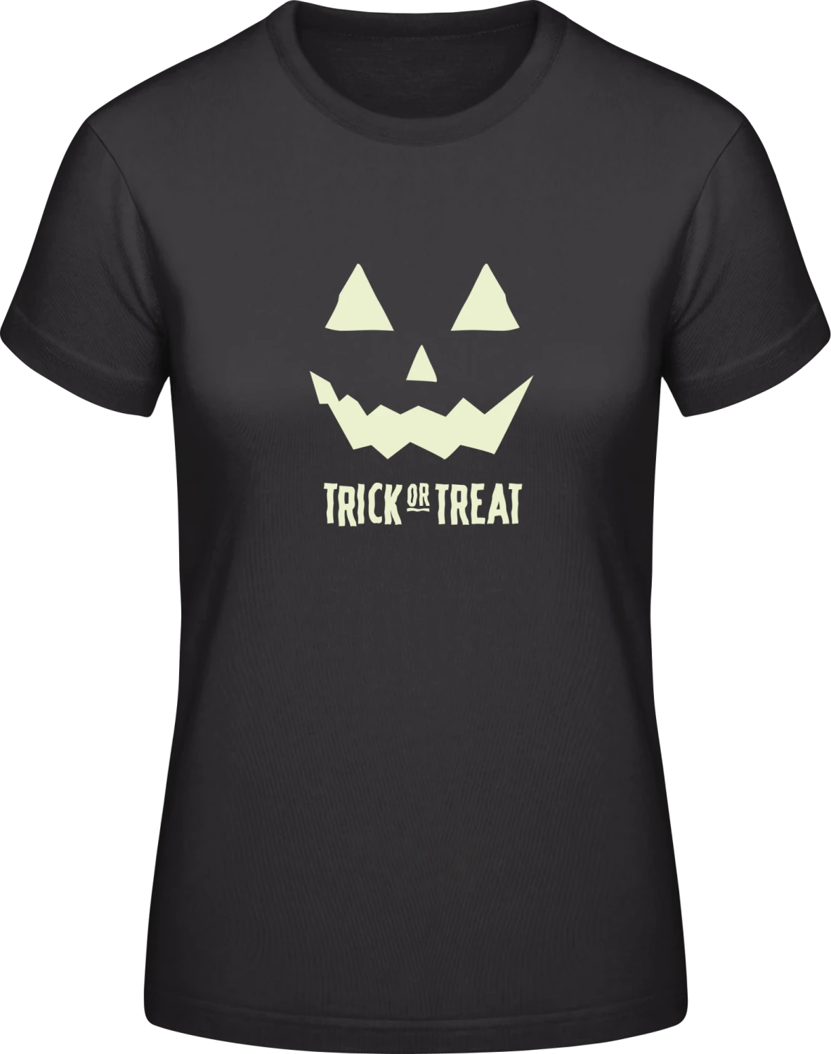 Halloween Trick Or Treat - Black #E190 women T-Shirt - Front