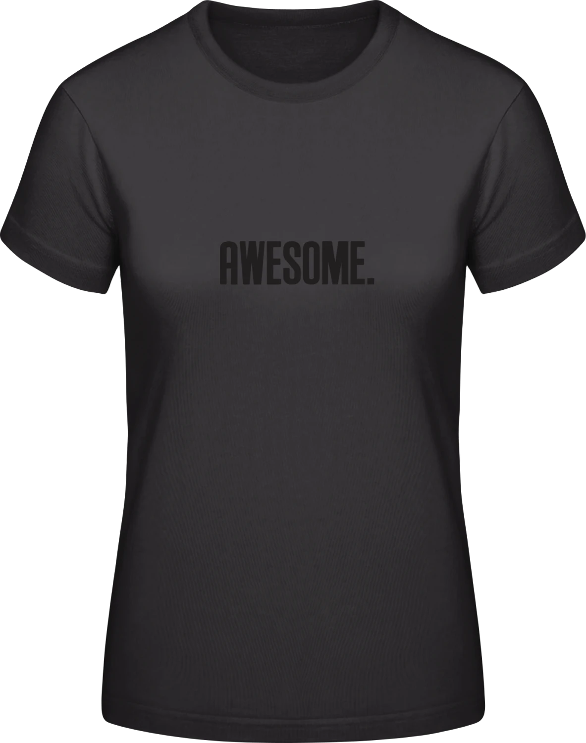 Awesome - Black #E190 women T-Shirt - Front