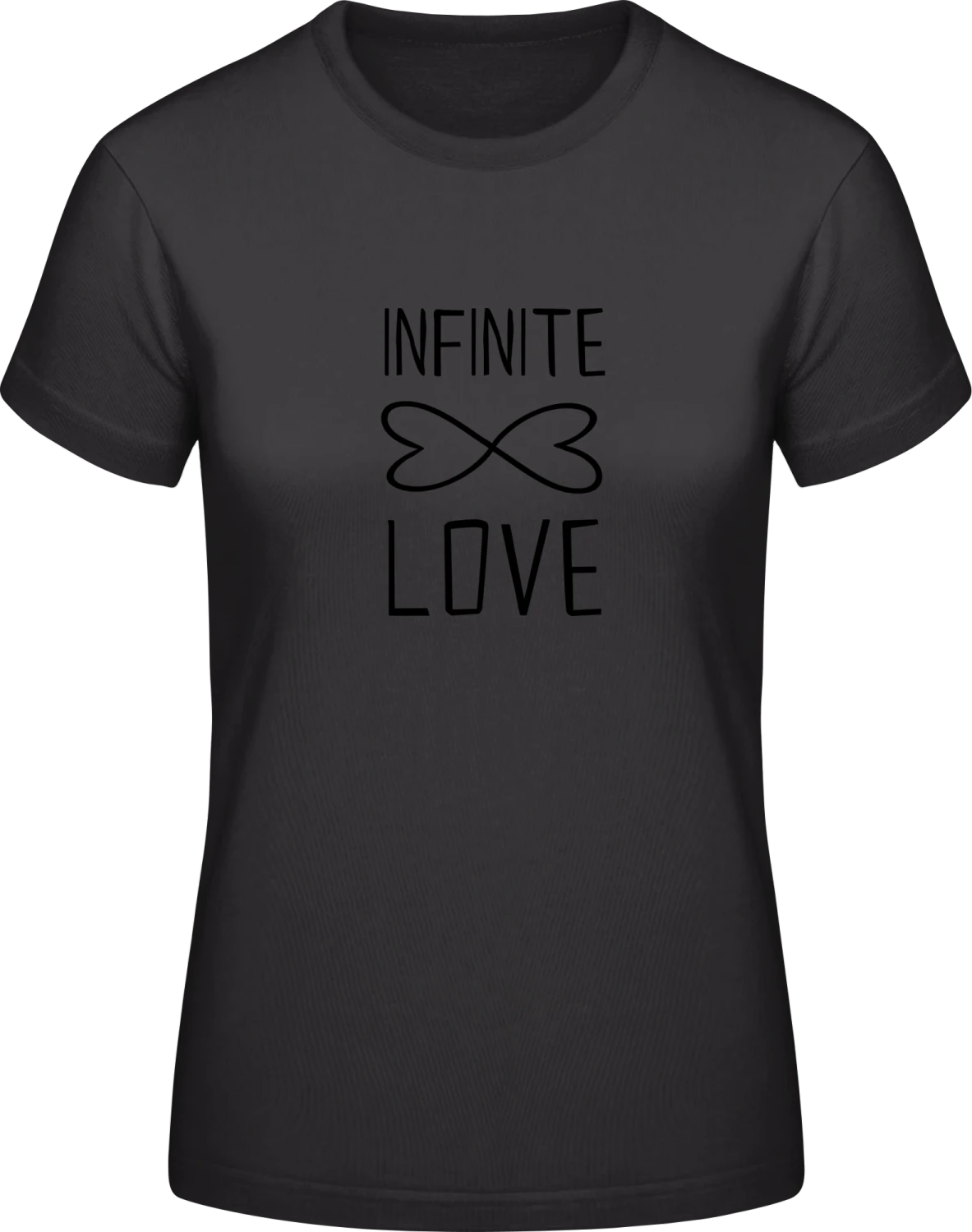 Infinite Love - Black #E190 women T-Shirt - Front