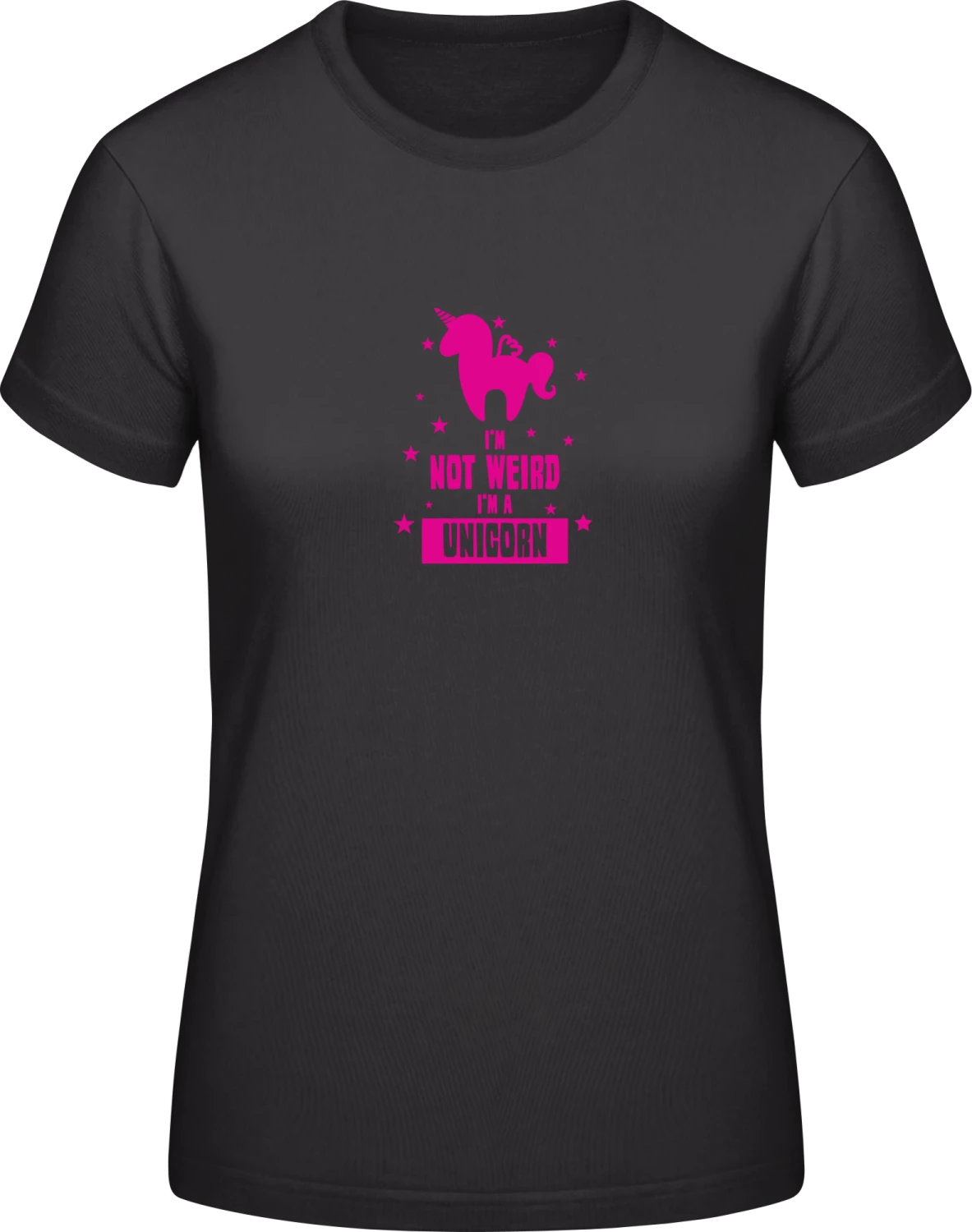 I'm Not Weird - Black #E190 women T-Shirt - Front