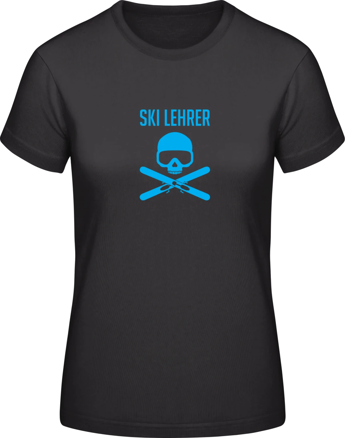 Ski Lehrer - Black #E190 women T-Shirt - Front